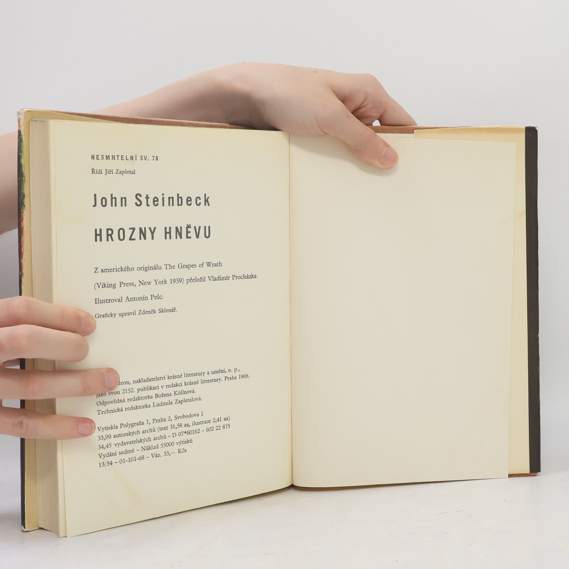 John Steinbeck Hrozny hněvu