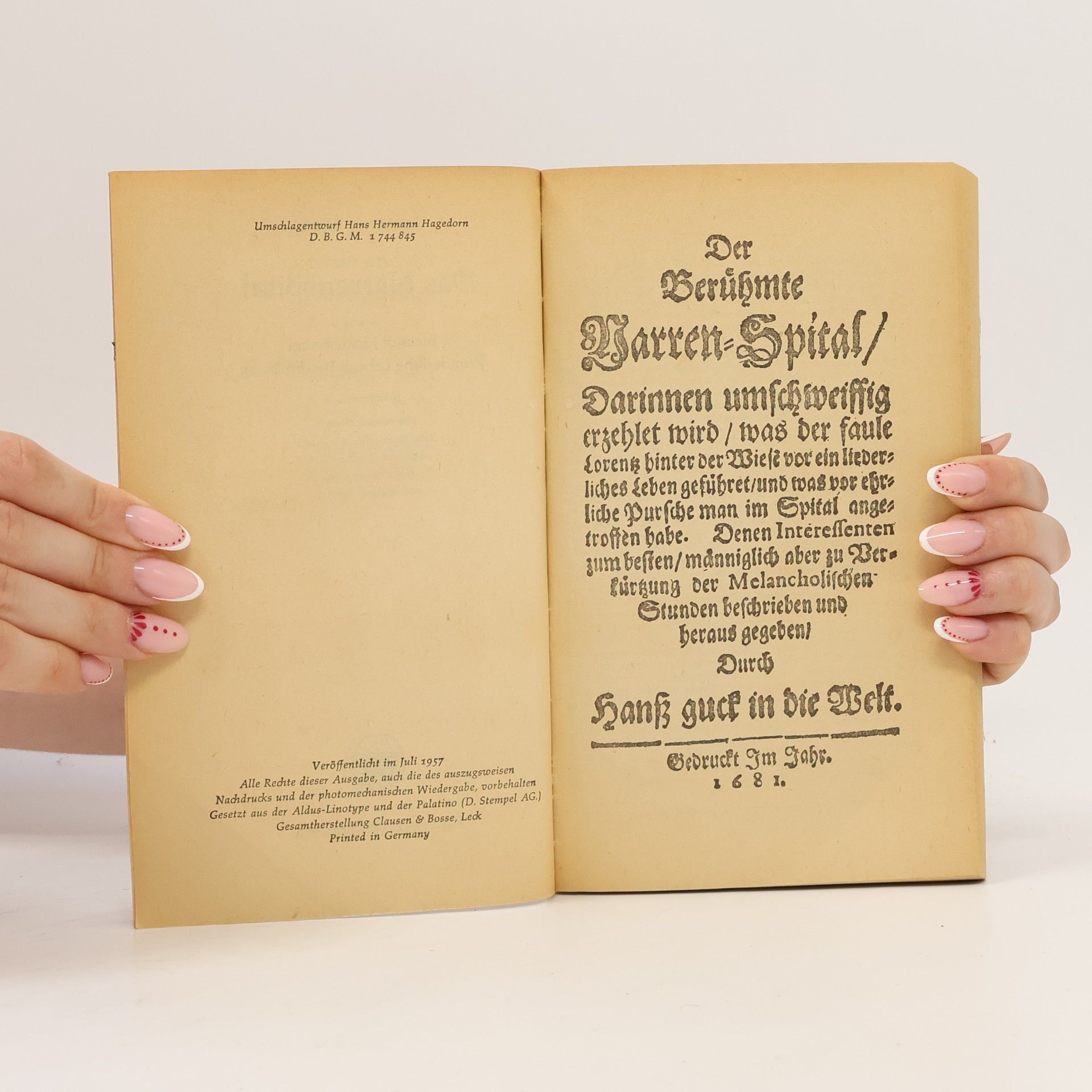 Johann Beer Das Narrenspital