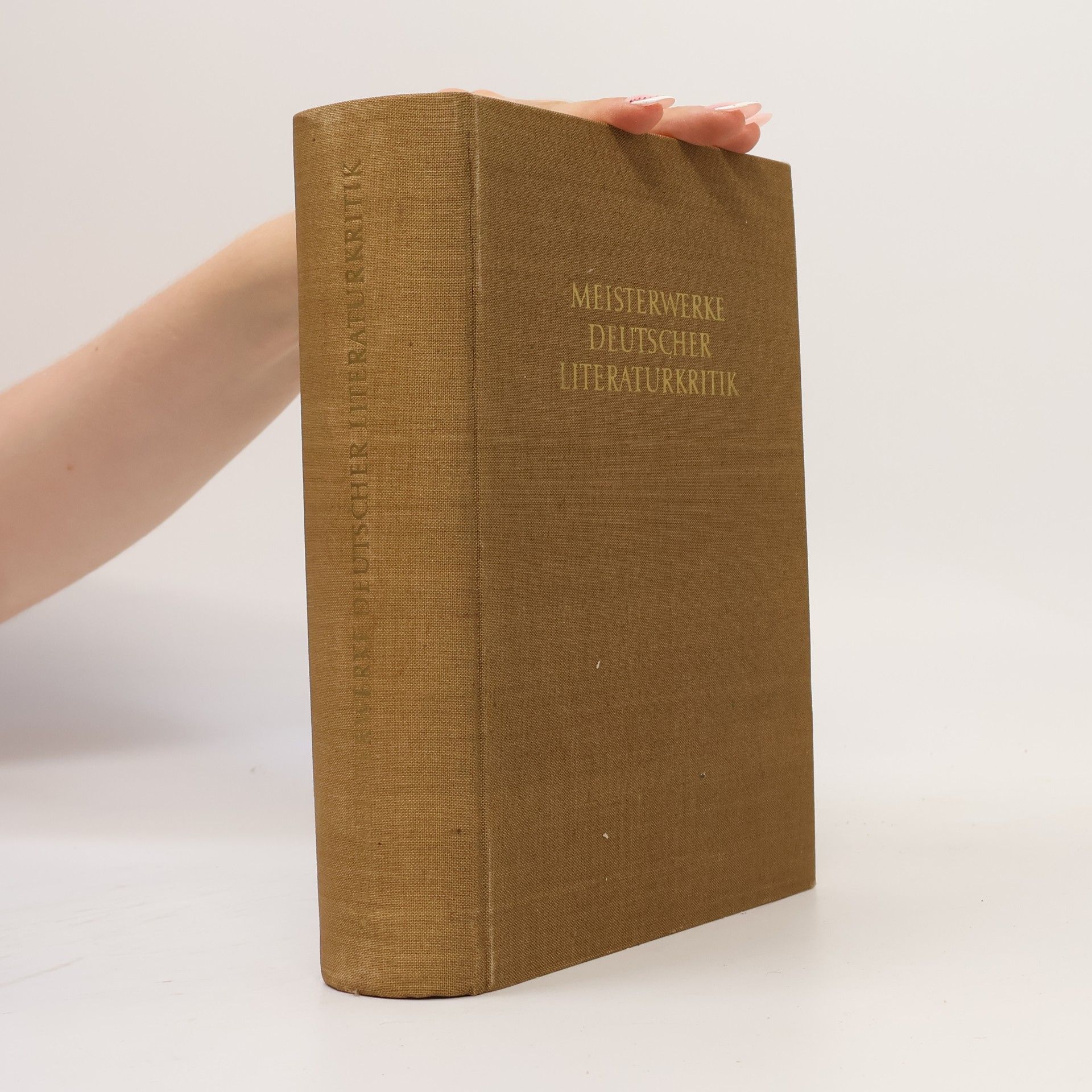 Collectif d'auteurs Meisterwerke Deutscher Literaturkritik I.