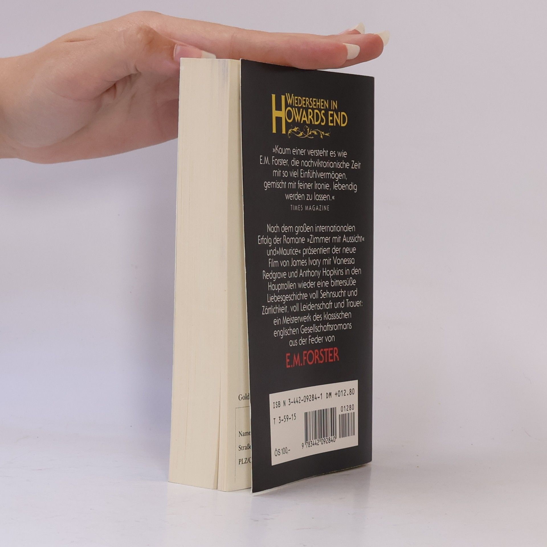 Edward M. Forster Wiedersehen in Howards End