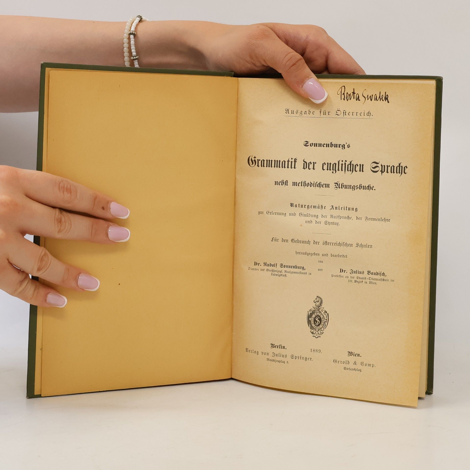 Rudolf Sonnenburg urg's Grammatik der englischen Sprache