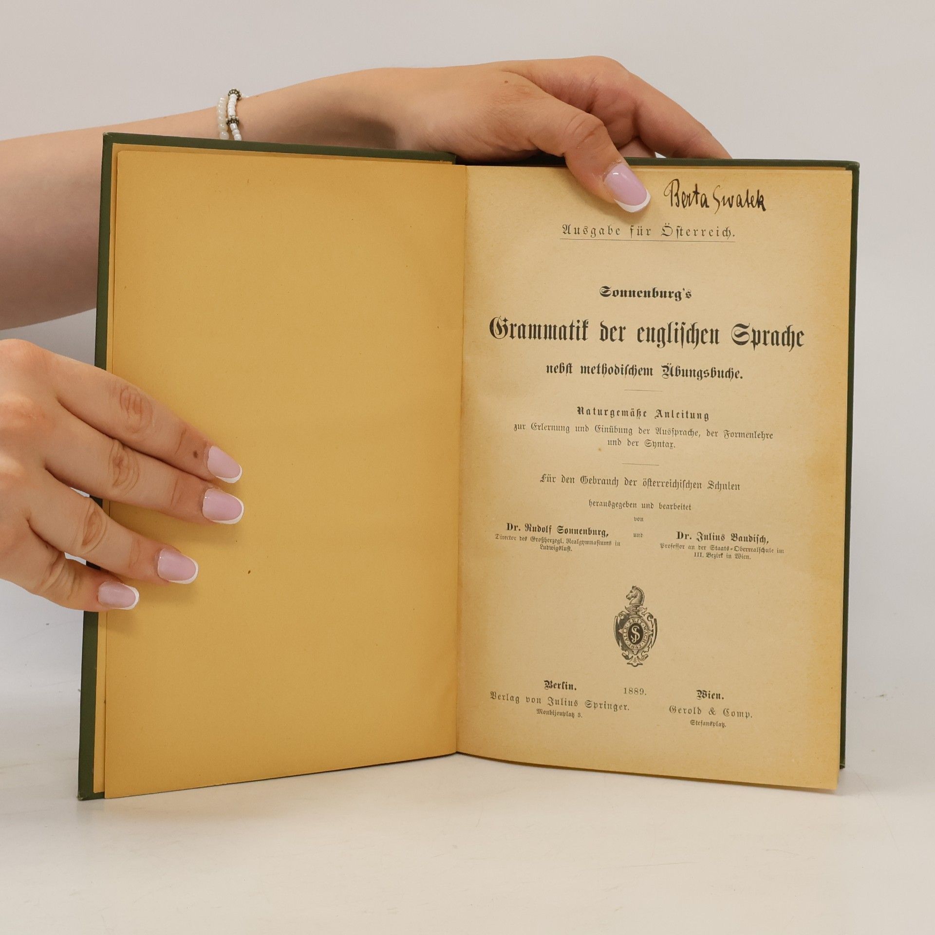 Rudolf Sonnenburg urg's Grammatik der englischen Sprache