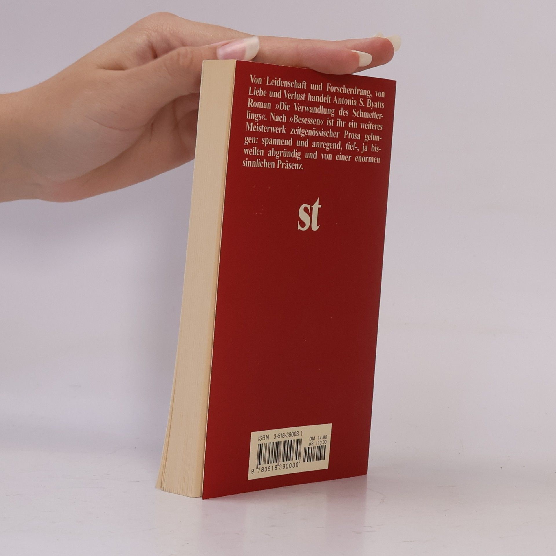 Antonia S. Byatt Die Verwandlung des Schmetterlings
