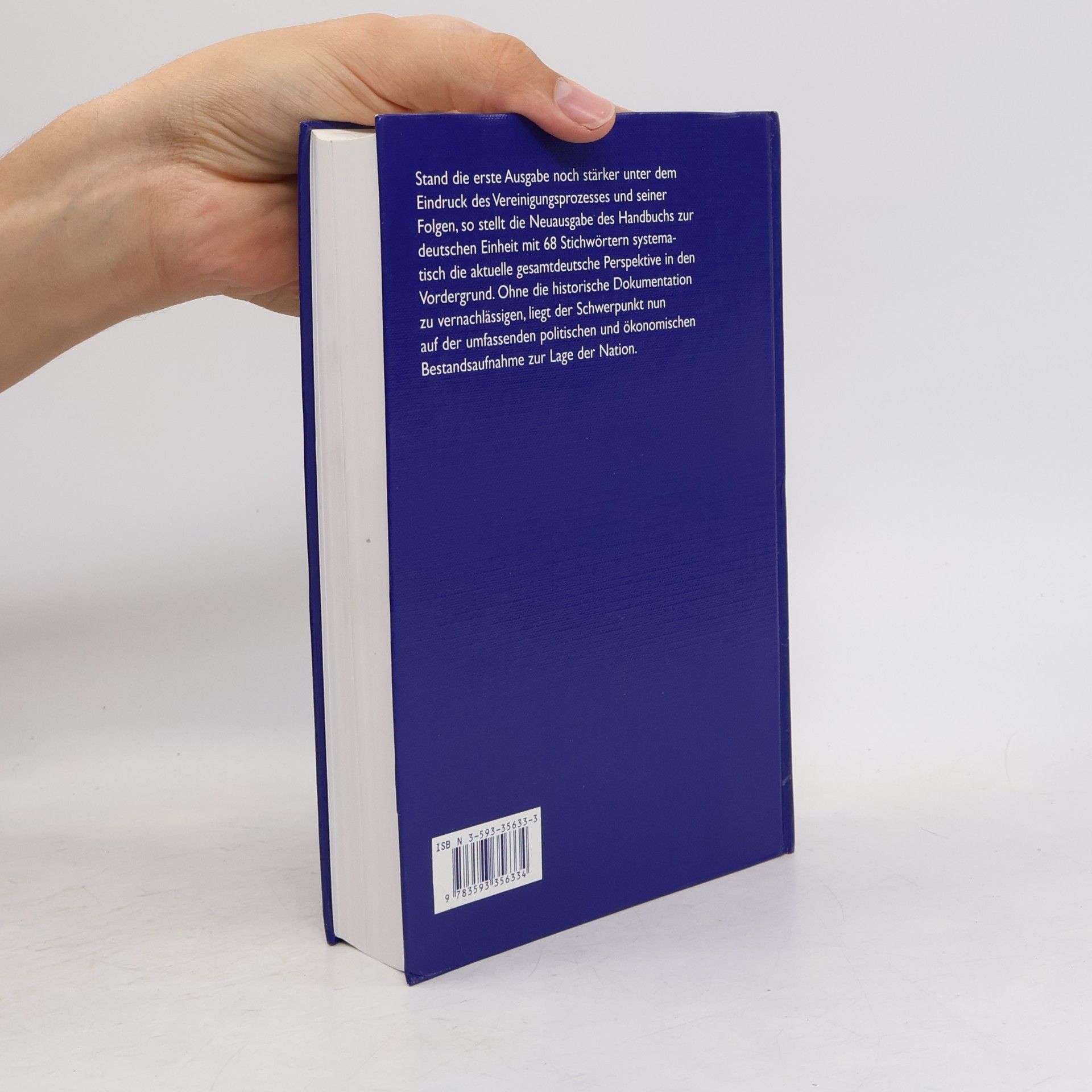 Werner Weidenfeld Handbuch zur deutschen Einheit Neuausgabe 1996