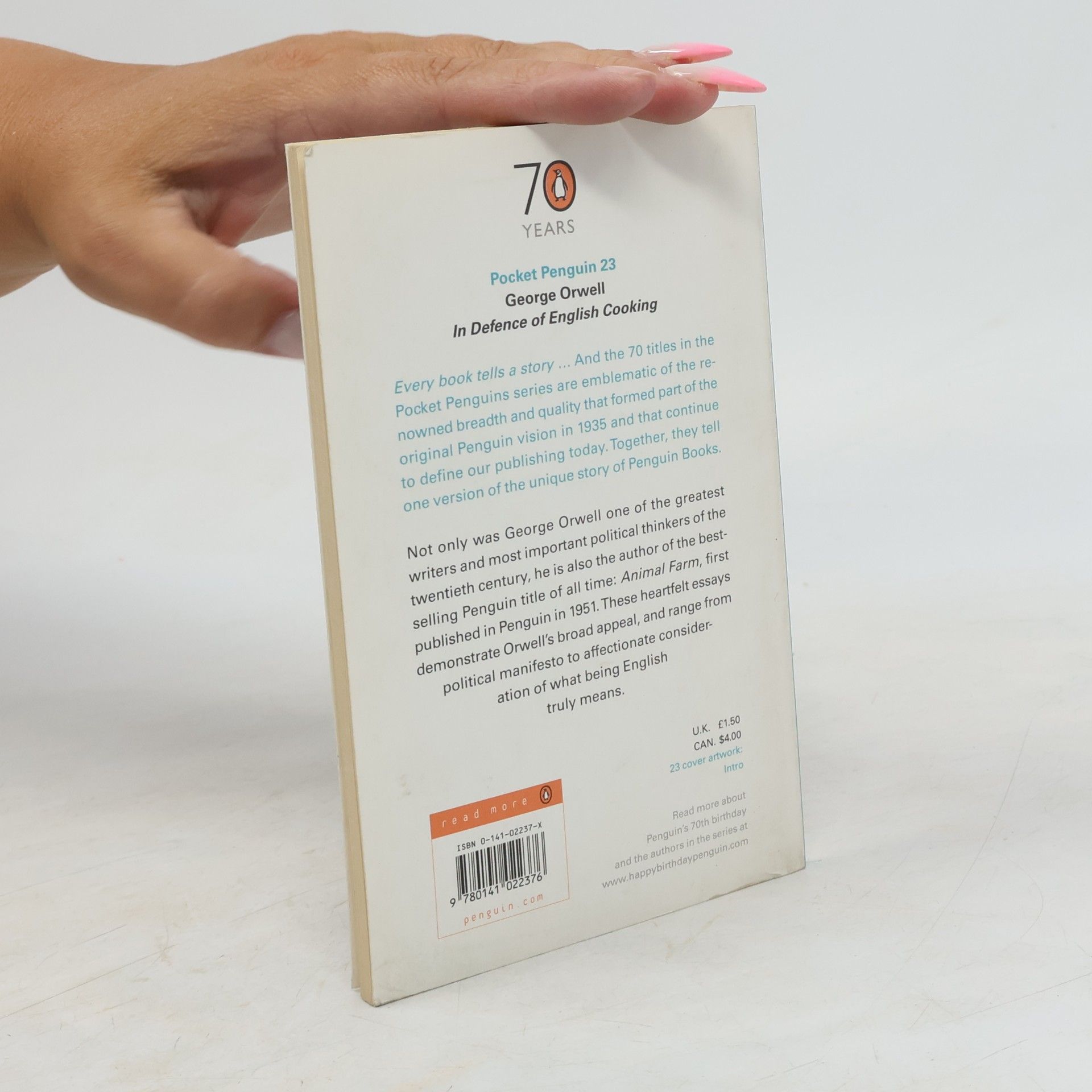 George Orwell Pocket Penguins - 70: In Defence of English Cooking