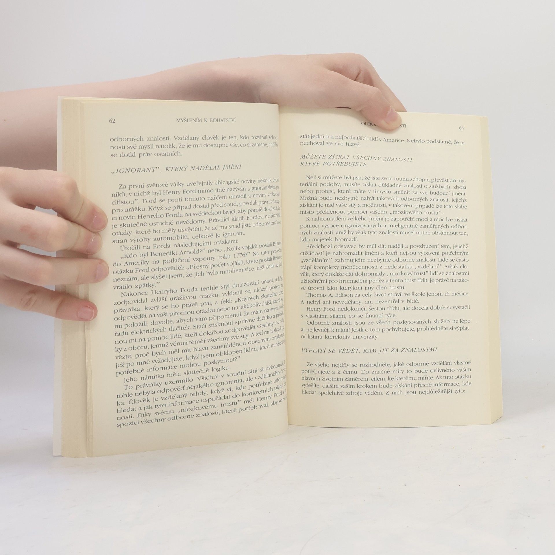 Napoleon Hill Myšlením k bohatství