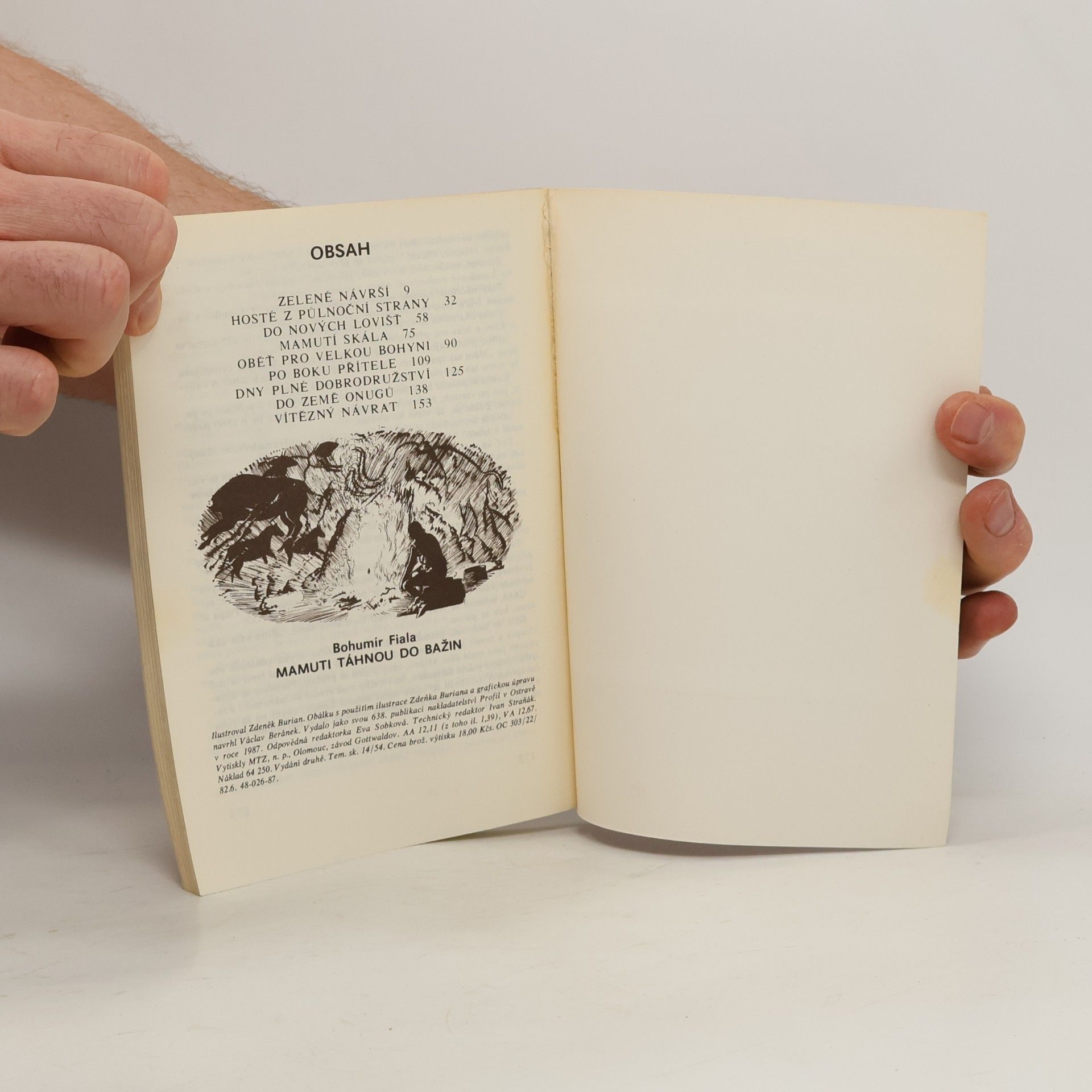 Zdeněk Burian Mamuti táhnou do bažin