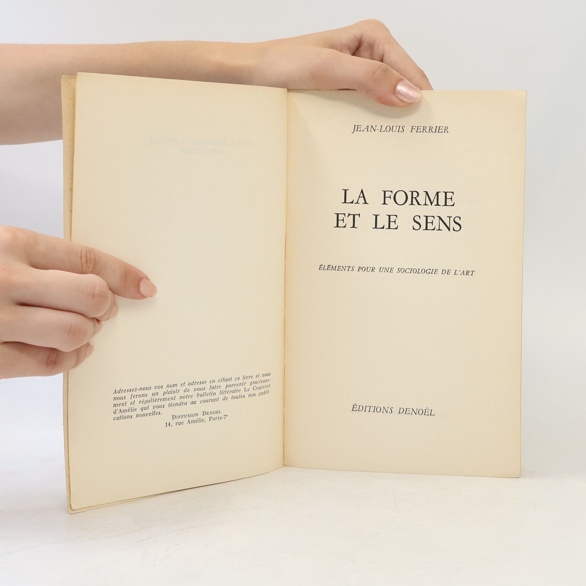 Jean-Louis Ferrier La forme et le sens