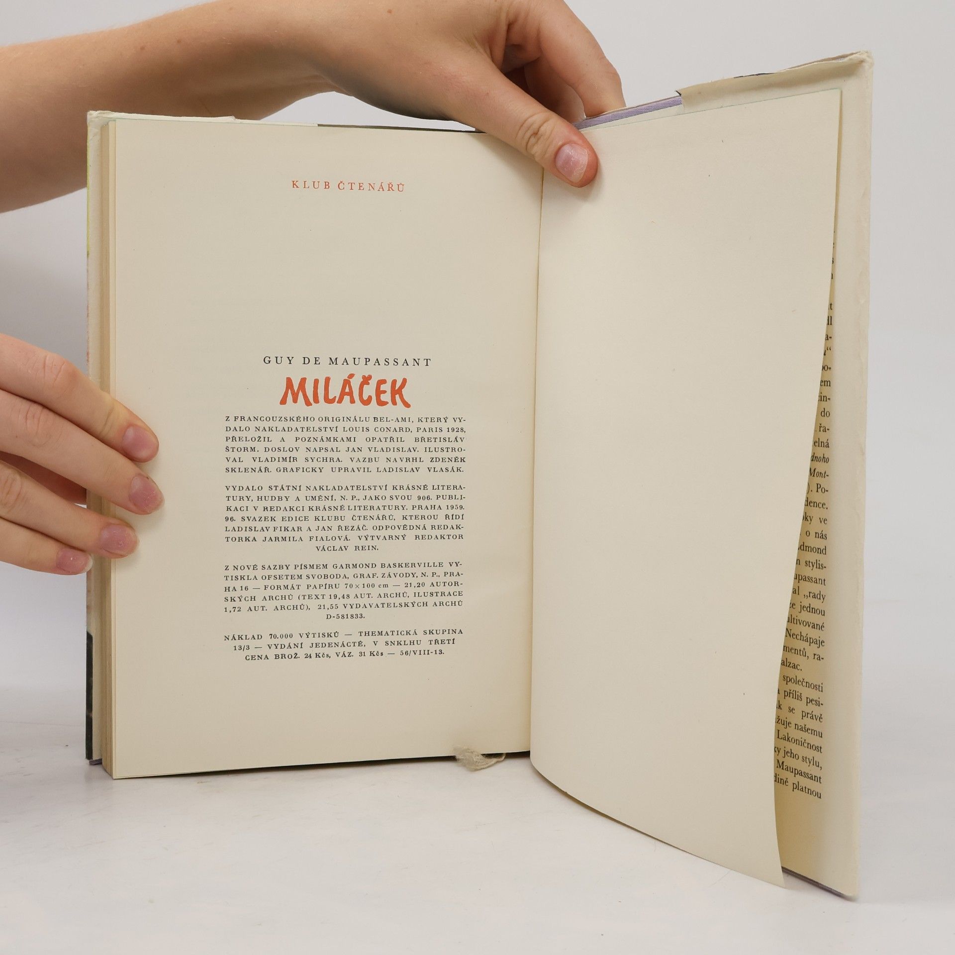 Guy de Maupassant Miláček