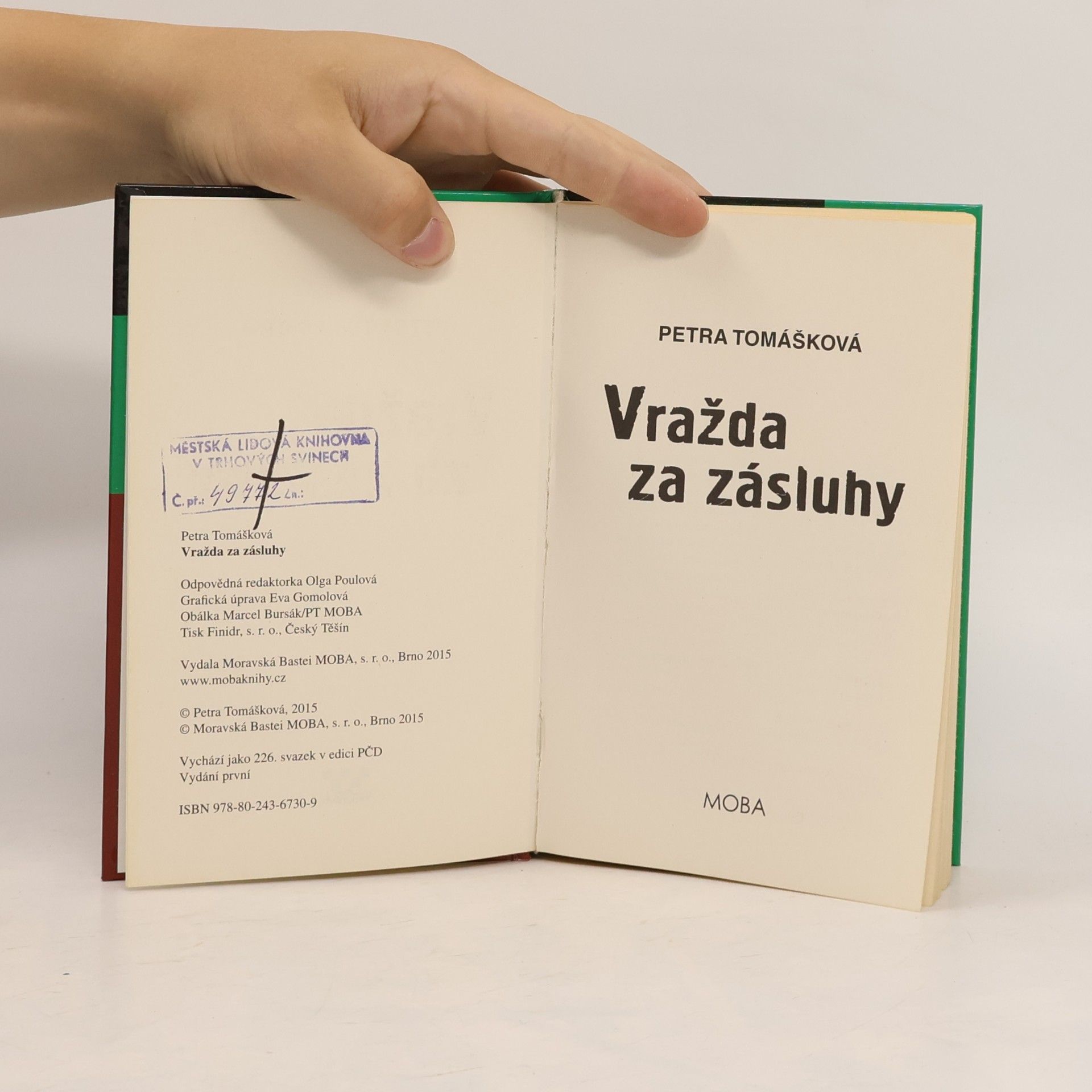 Petra Tomášková Vražda za zásluhy