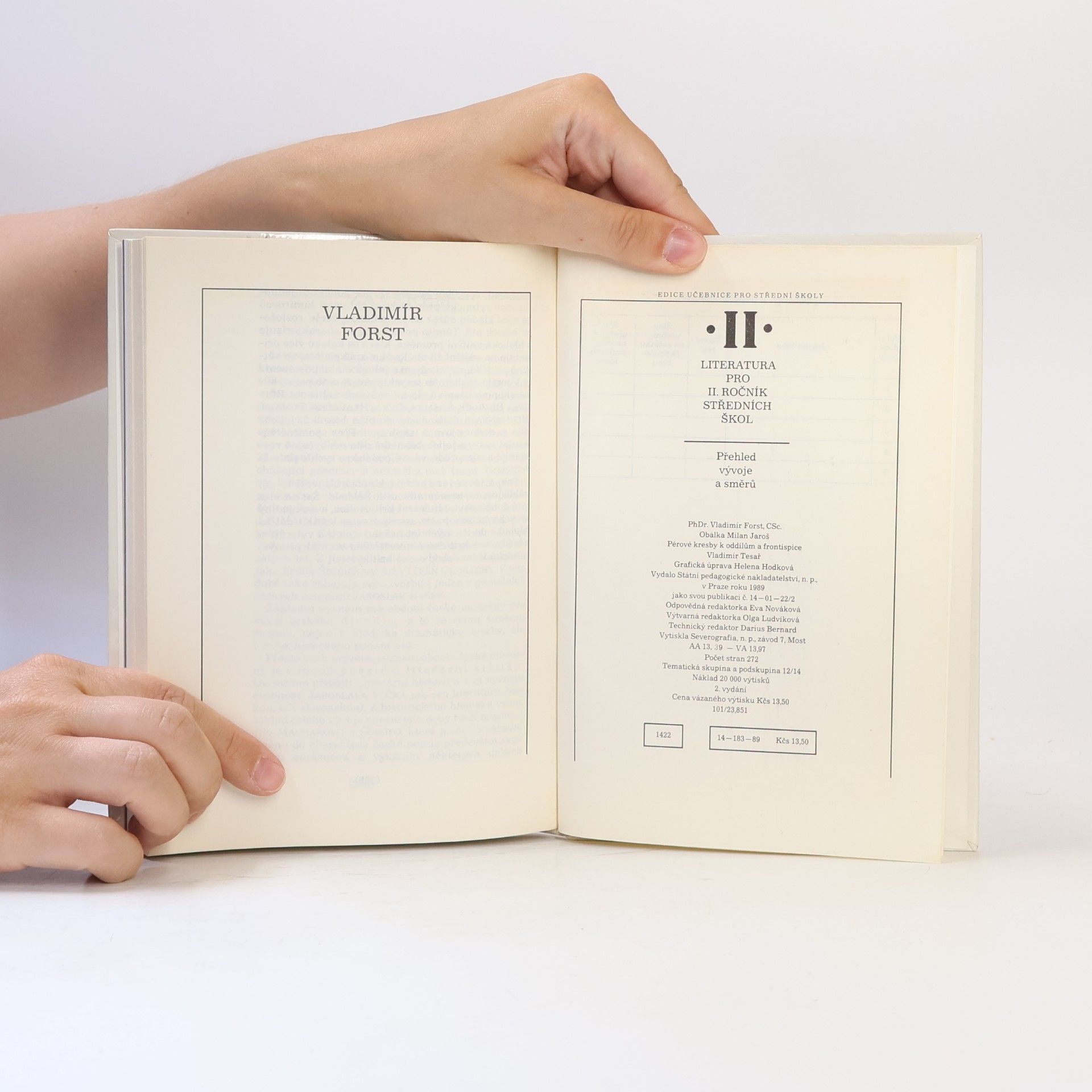 Vladimír Tesař Literatura pro II. ročník středních škol : přehled vývoje a směrů