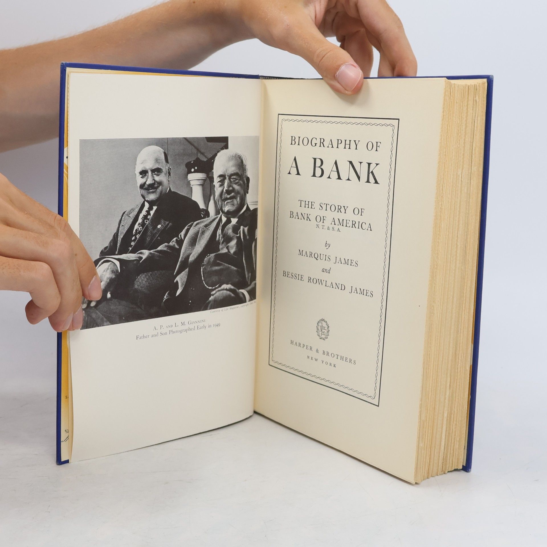 Marquis James Biography of a Bank