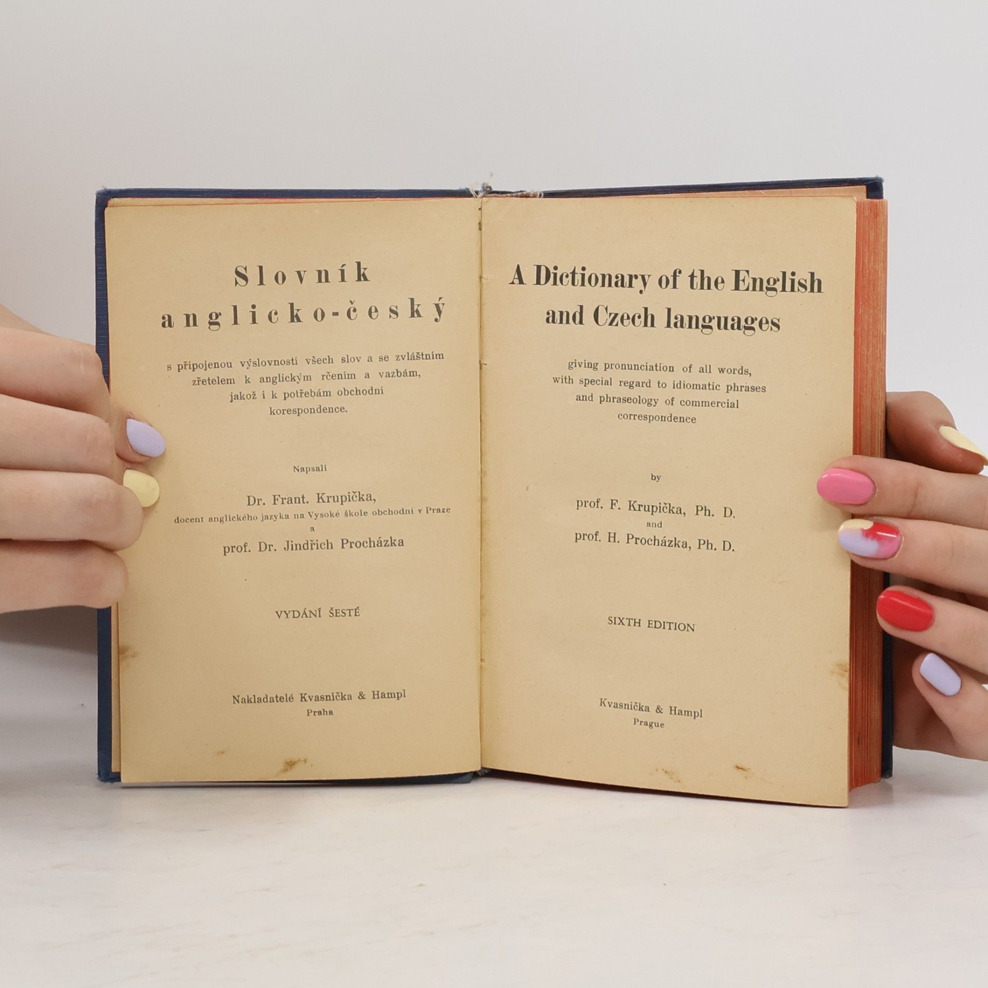 F. Krupička Anglicko-český a česko-anglický slovník