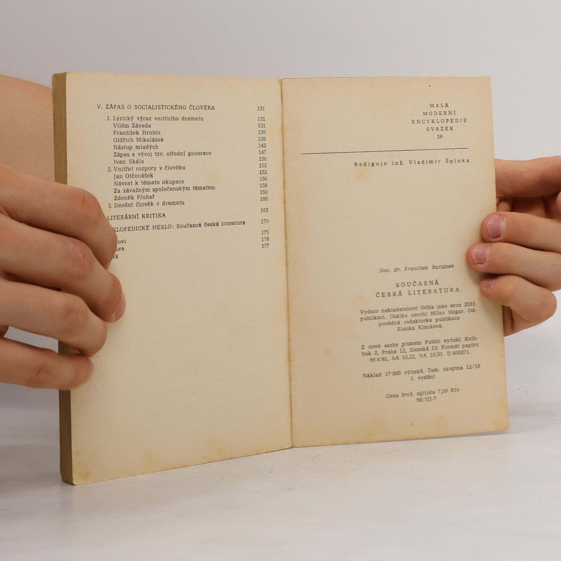 František Buriánek Současná česká literatura