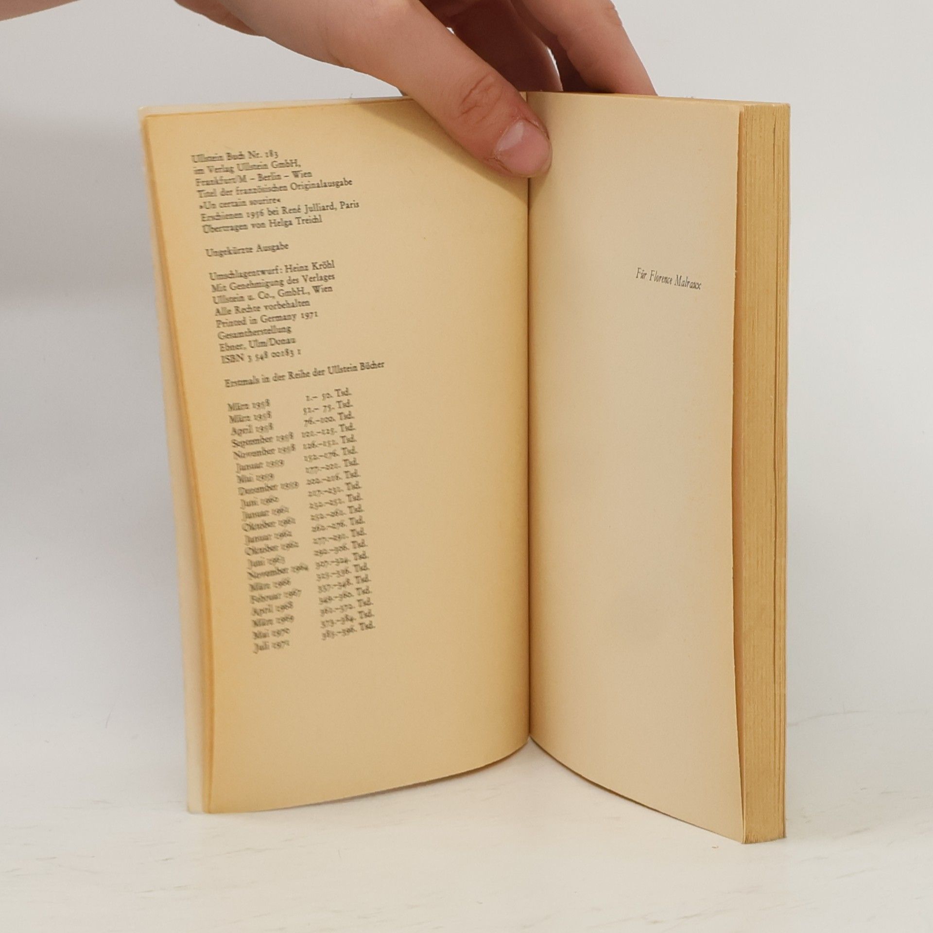 Françoise Sagan "... ein gewisses Lächeln"