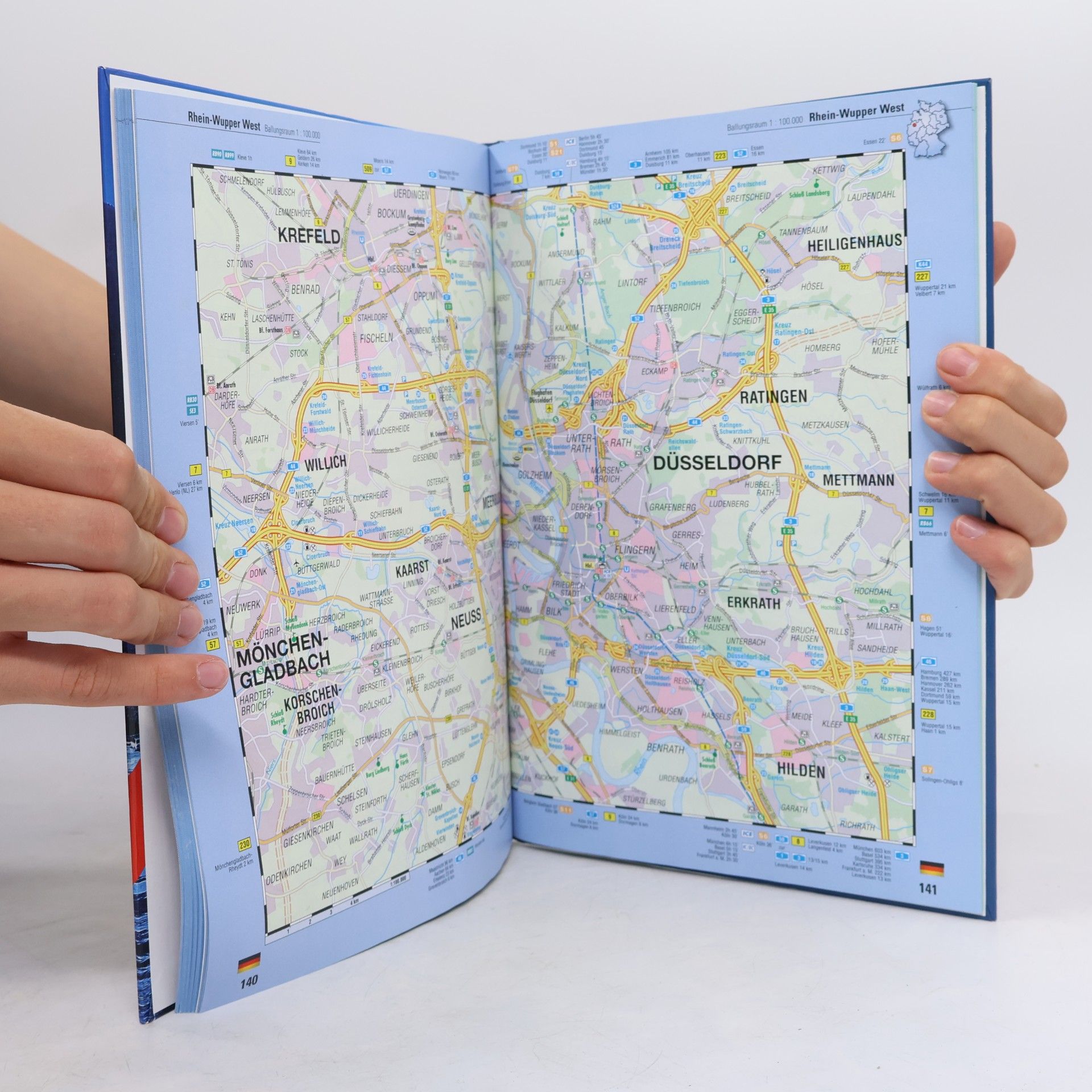 Autores varios Strassenatlas Deutschland-Europa