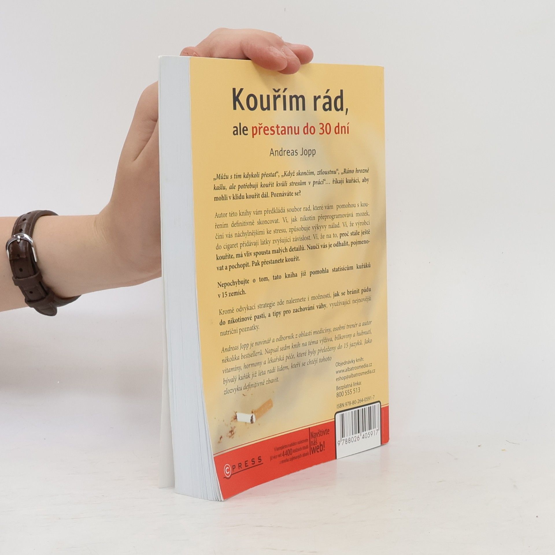 Andreas Jopp Kouřím rád, ale přestanu do 30 dní