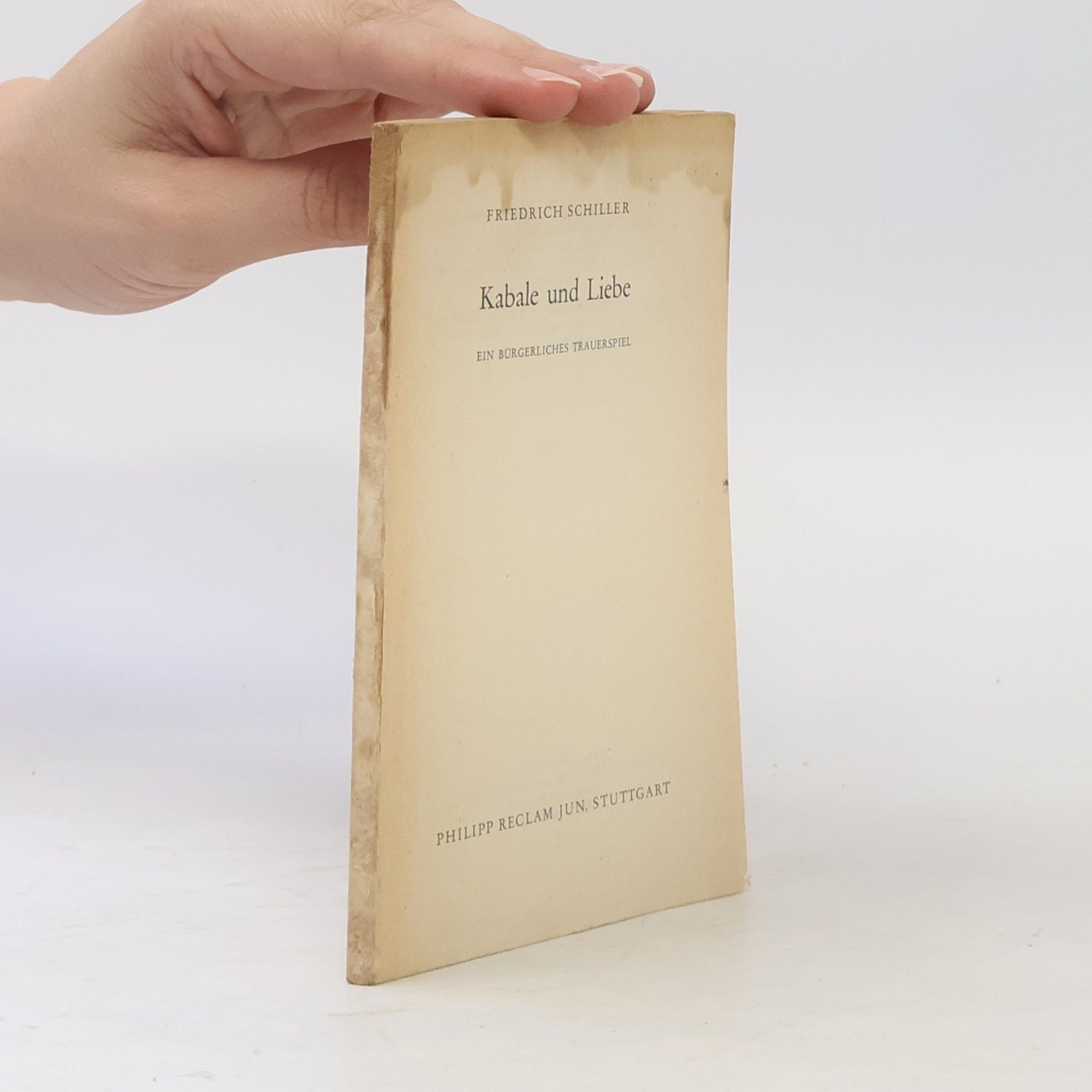 Friedrich Schiller Kabale und Liebe