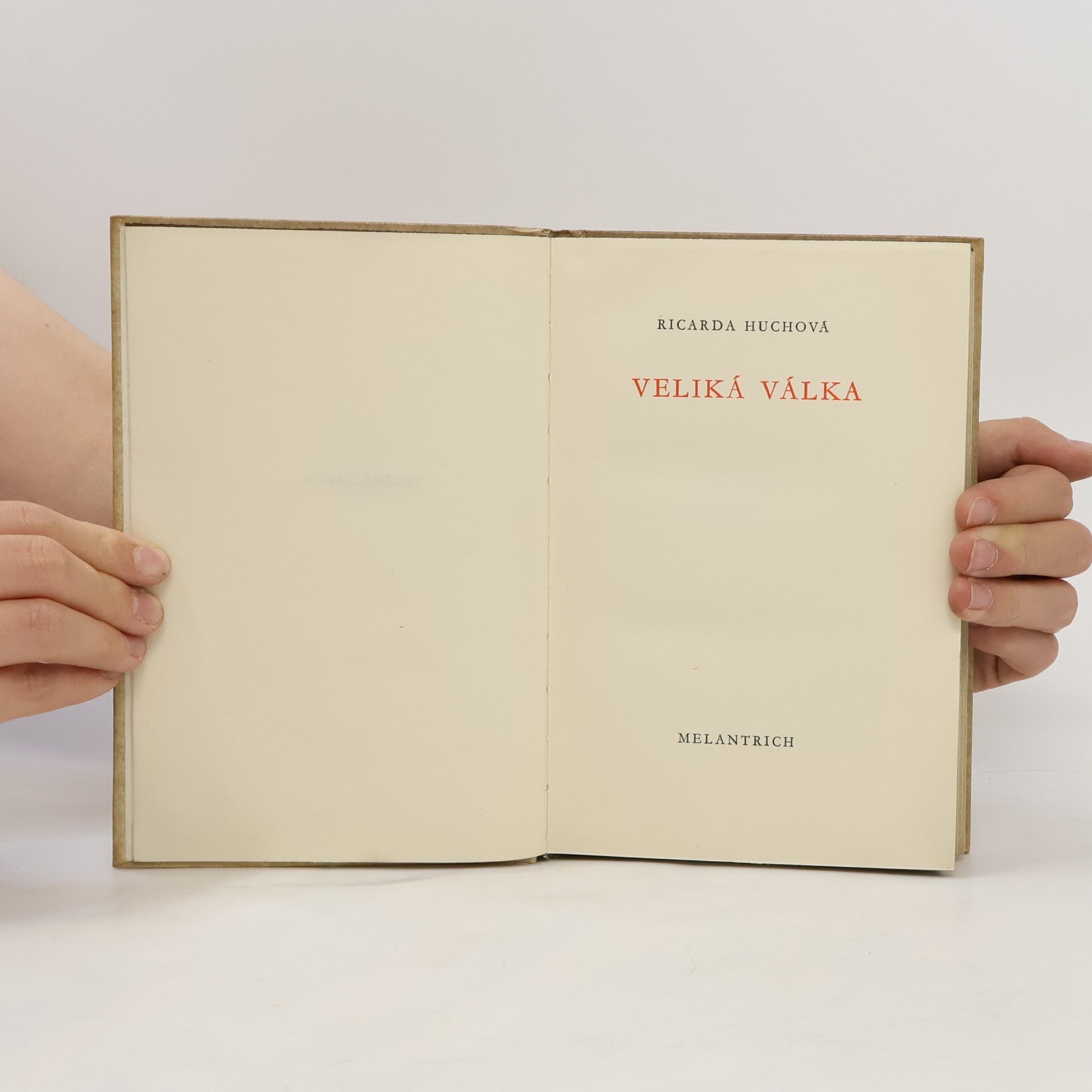 Ricarda Huch Veliká válka