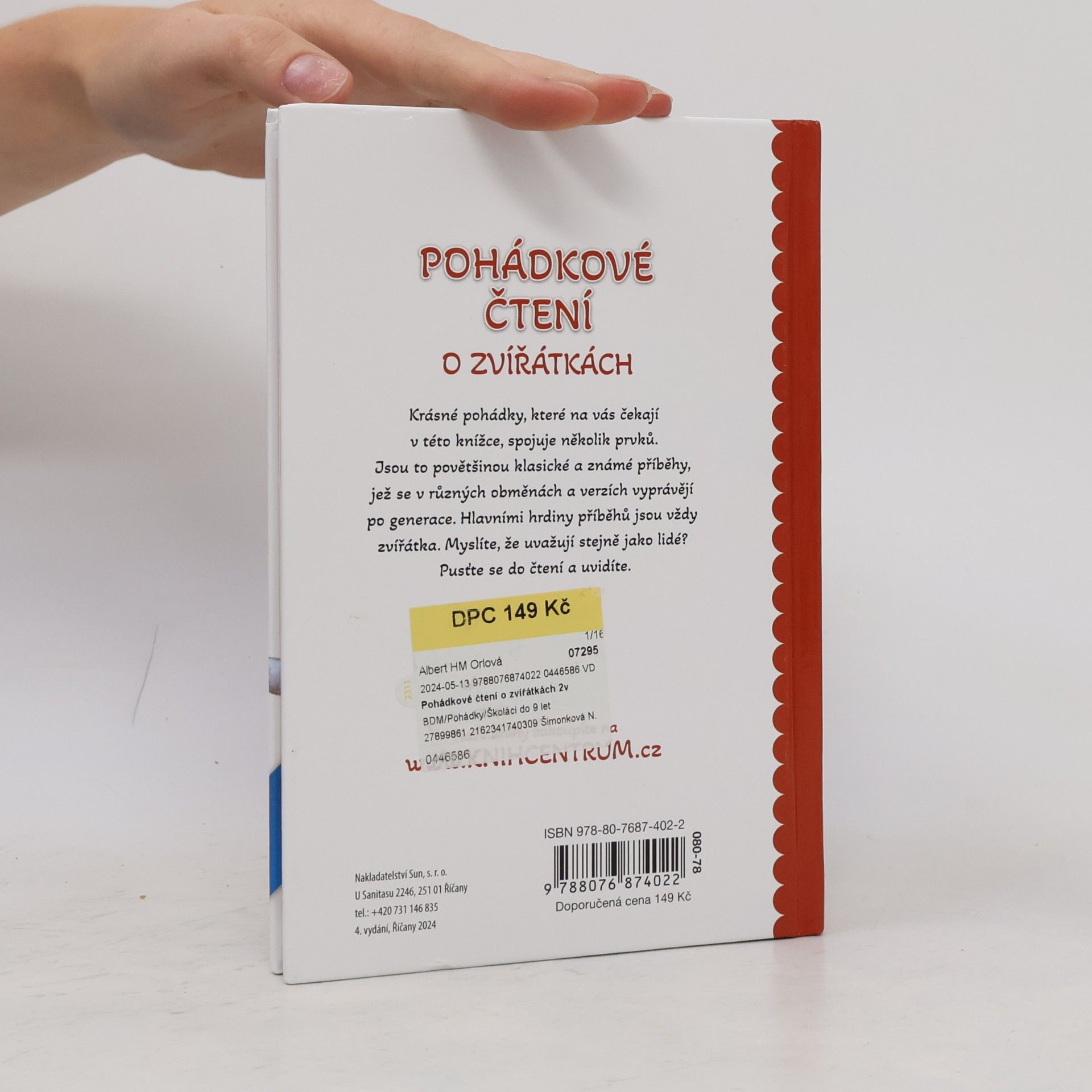 Nakladatelství SUN s.r.o Pohádkové čtení o zvířátkách