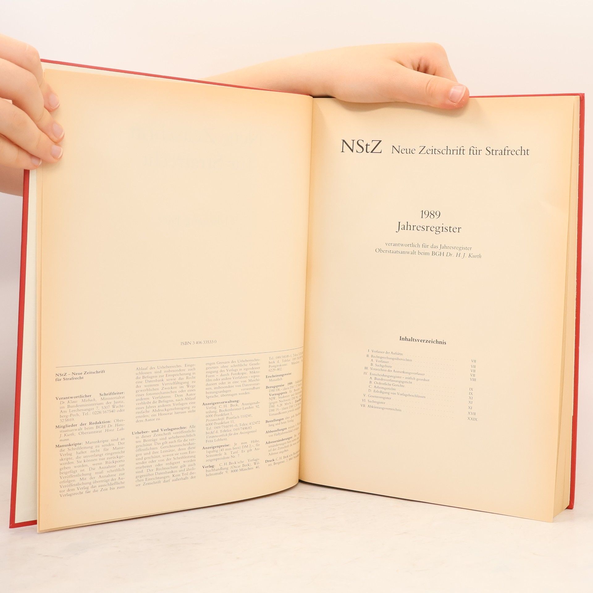 Hans-J. Kurth Neue Zeitschrift für Strafrecht 9.Jahrgang 1989