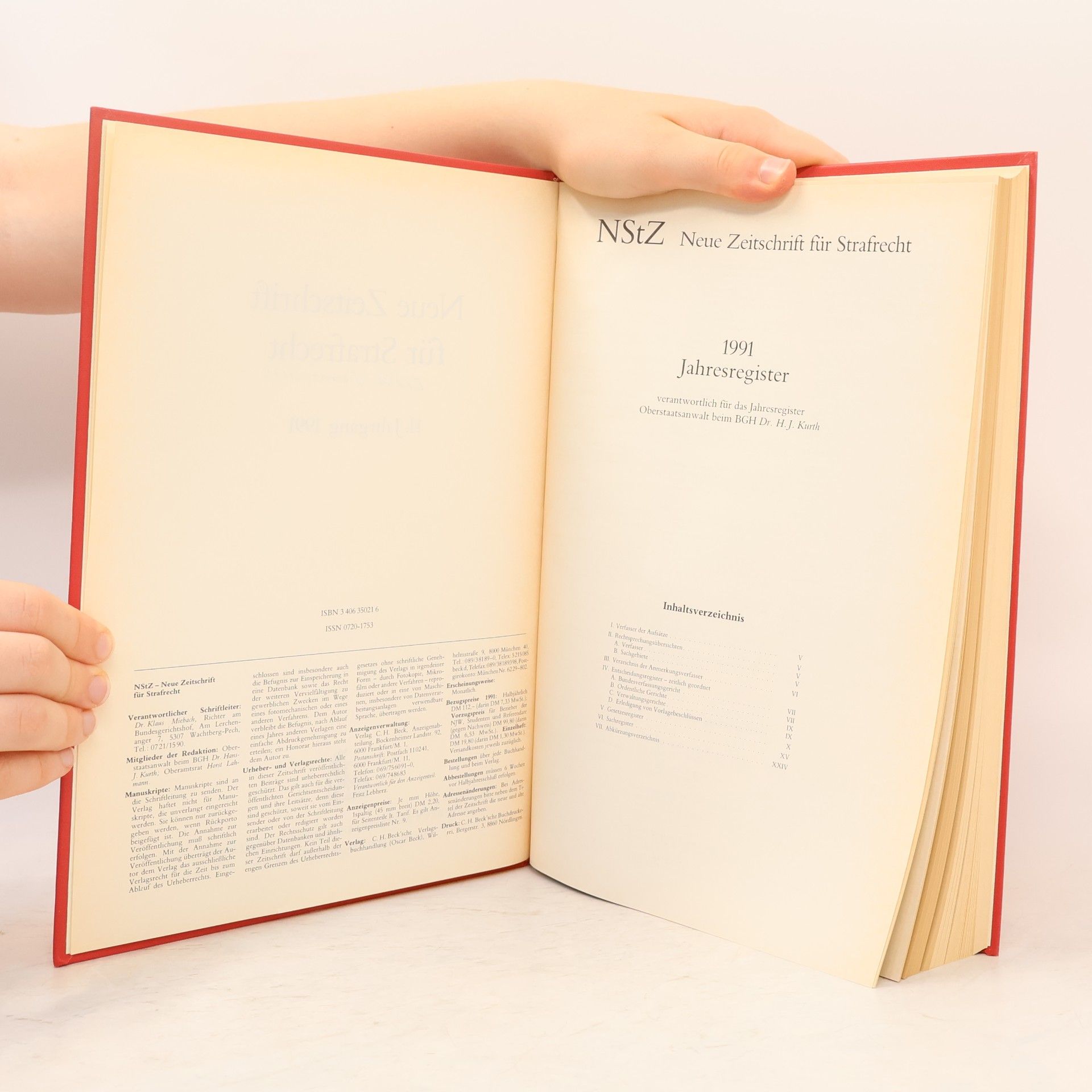 H.-J. Kurth Neue Zeitschrift für Strafrecht 11