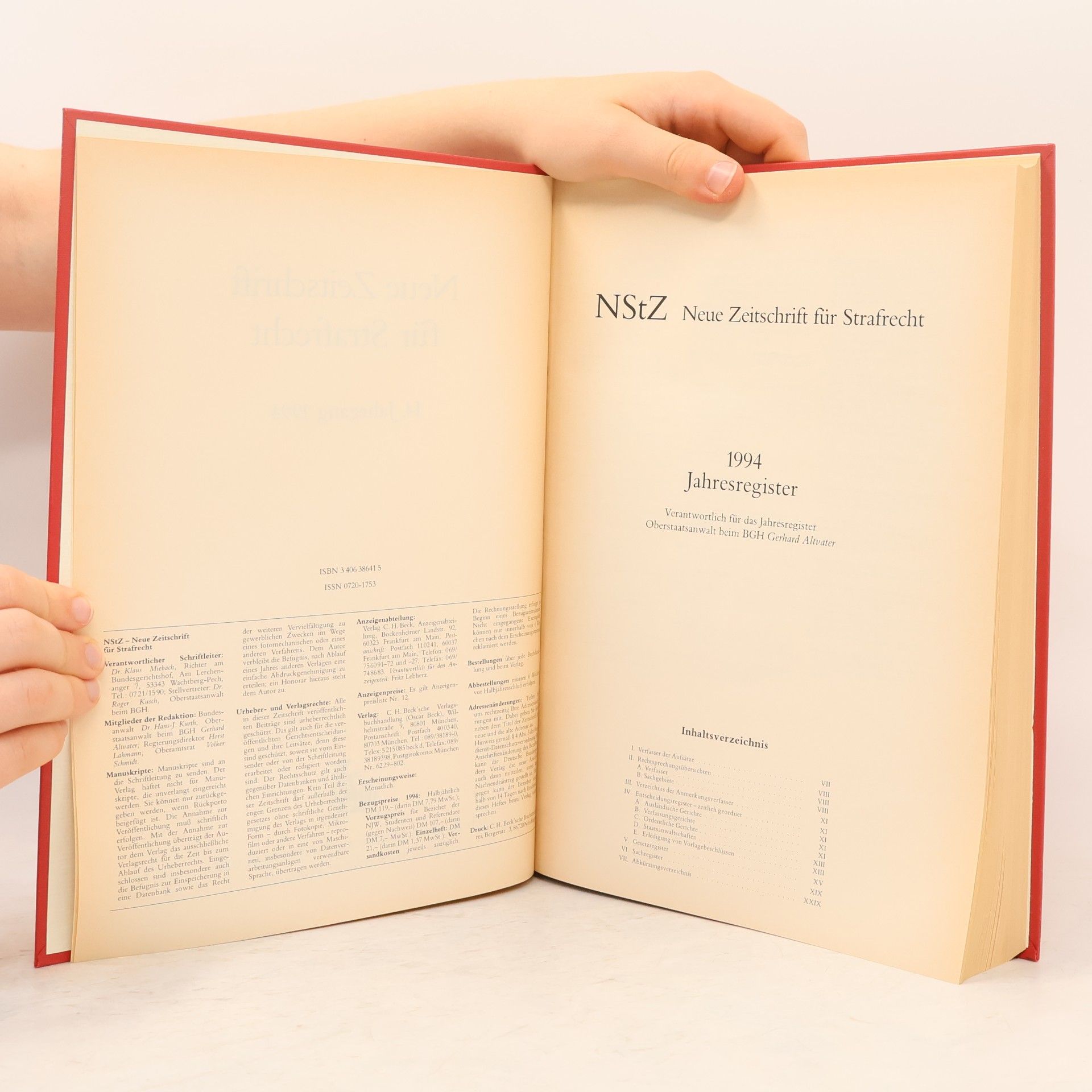 Gerhard Altvater Neue Zeitschrift für Strafrecht 14