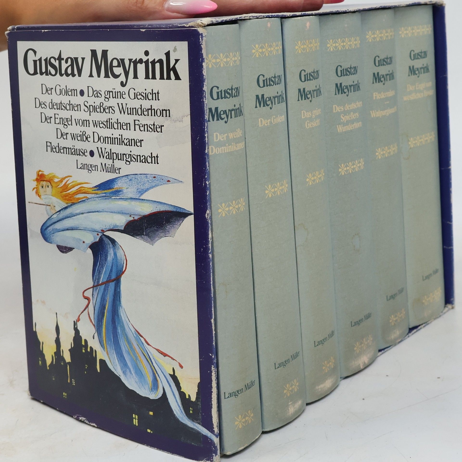 Gustav Meyrink Gustav Meyrink box: Der Golem, Das grüne Gesicht, Des deutschen Spießers Wunderhorn, Der Engel vom westlichen Fenster, Der weiße Dominikaner, Fledermäuse, Walpurgisnacht