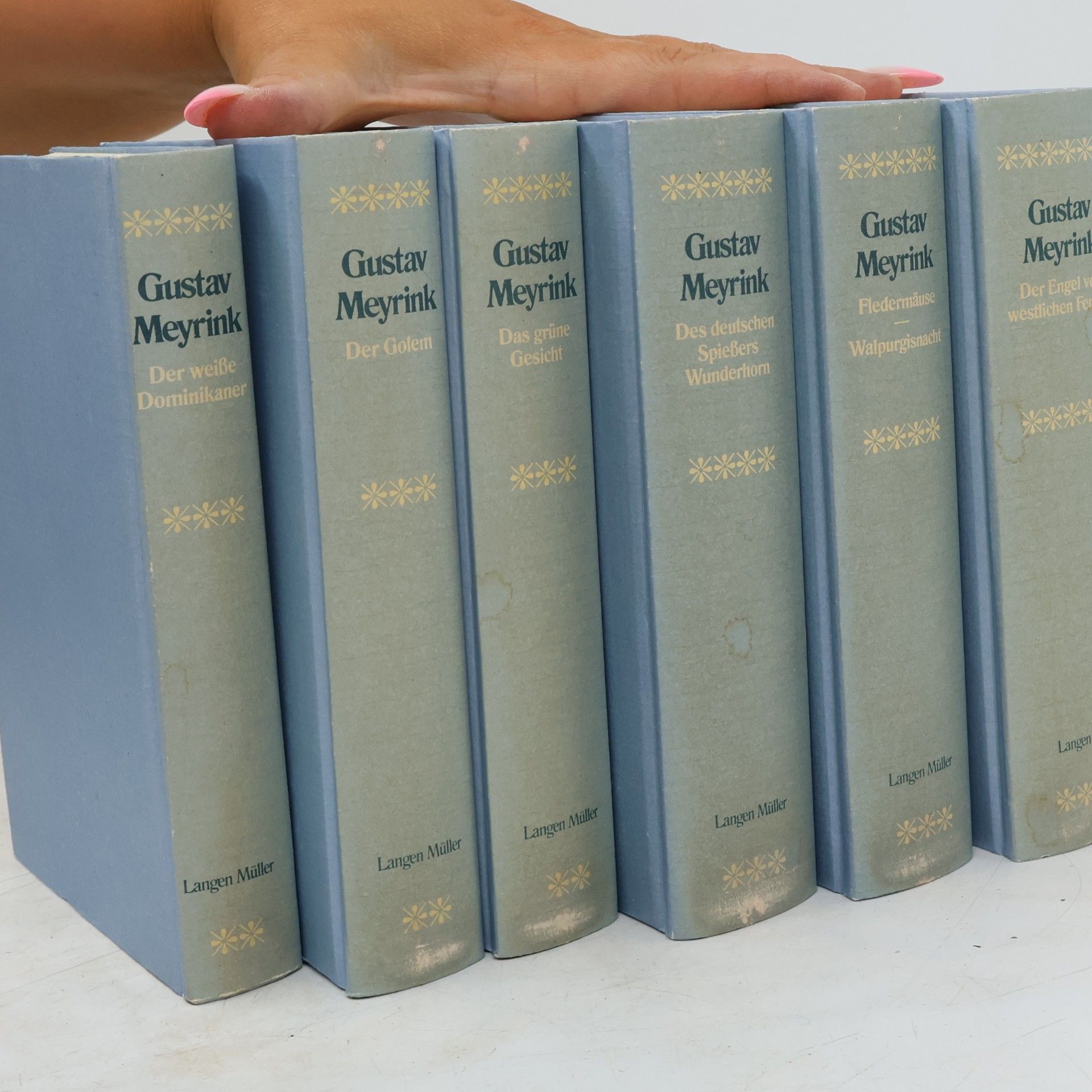 Gustav Meyrink Gustav Meyrink box: Der Golem, Das grüne Gesicht, Des deutschen Spießers Wunderhorn, Der Engel vom westlichen Fenster, Der weiße Dominikaner, Fledermäuse, Walpurgisnacht