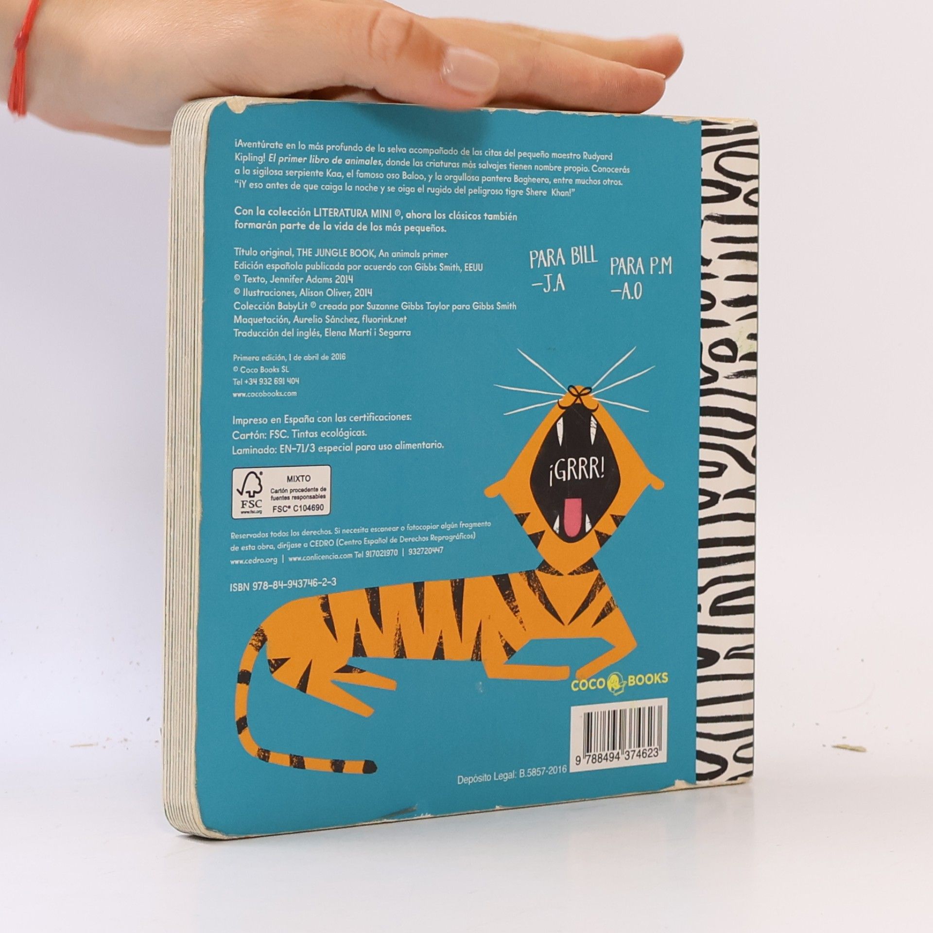Autorenkollektiv El libro de la selva: el primer libro de animales