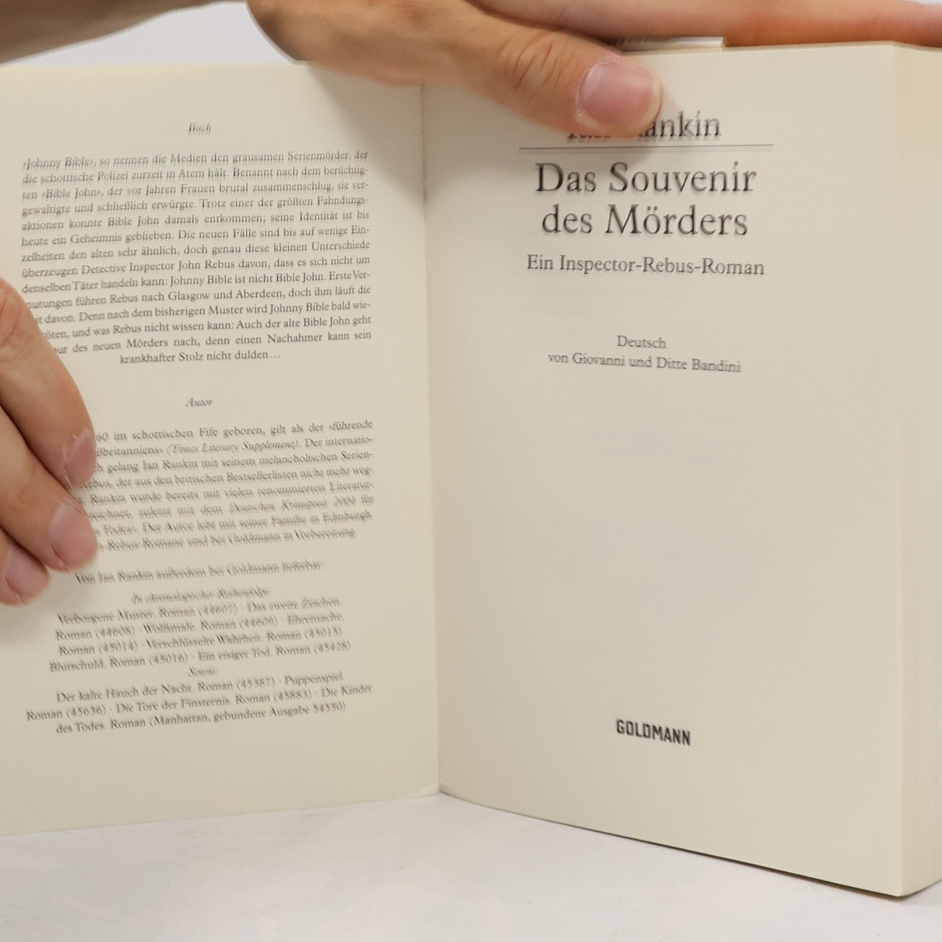 Ian Rankin Das Souvenir des Mörders