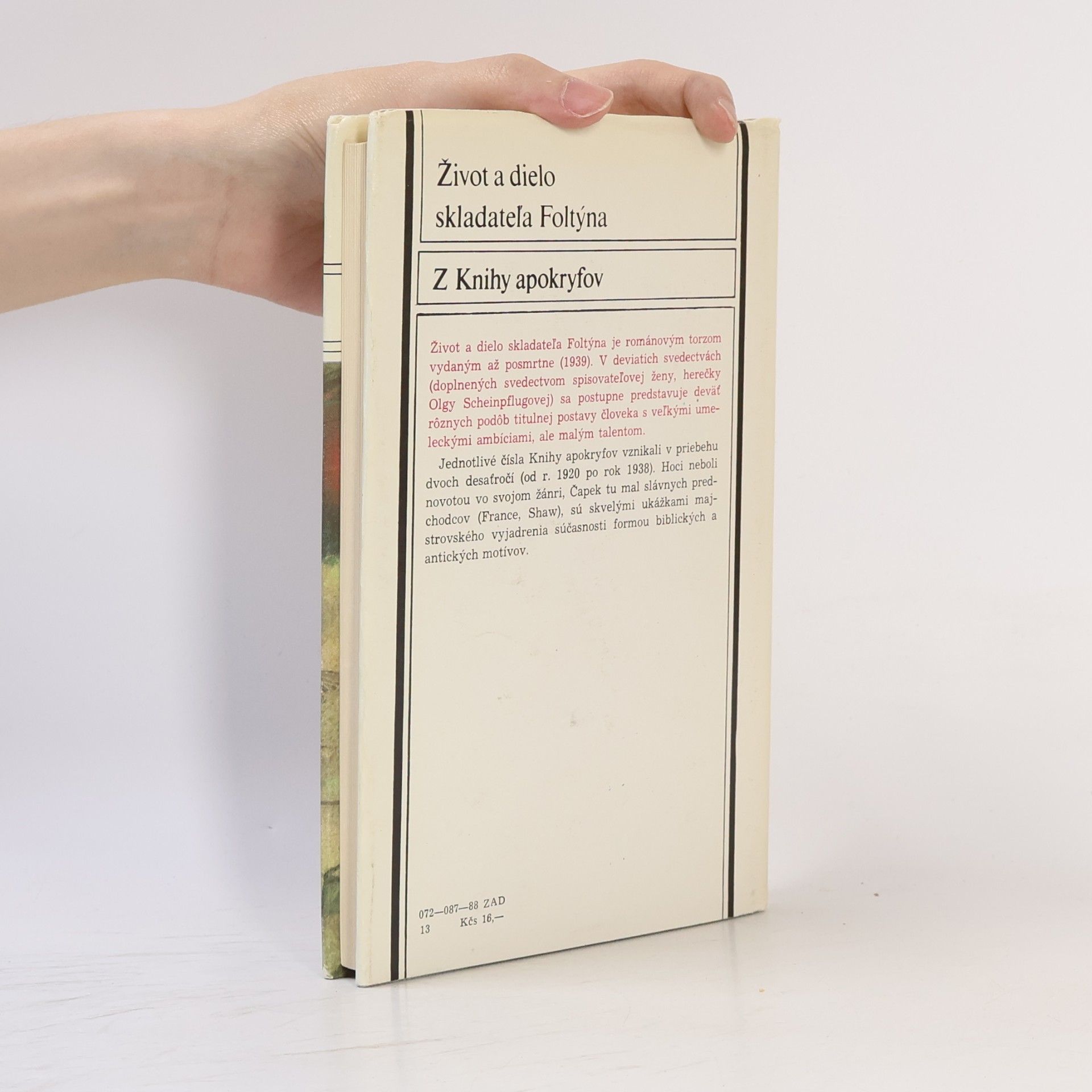 Karel Čapek Život a dielo skladateľa Foltýna