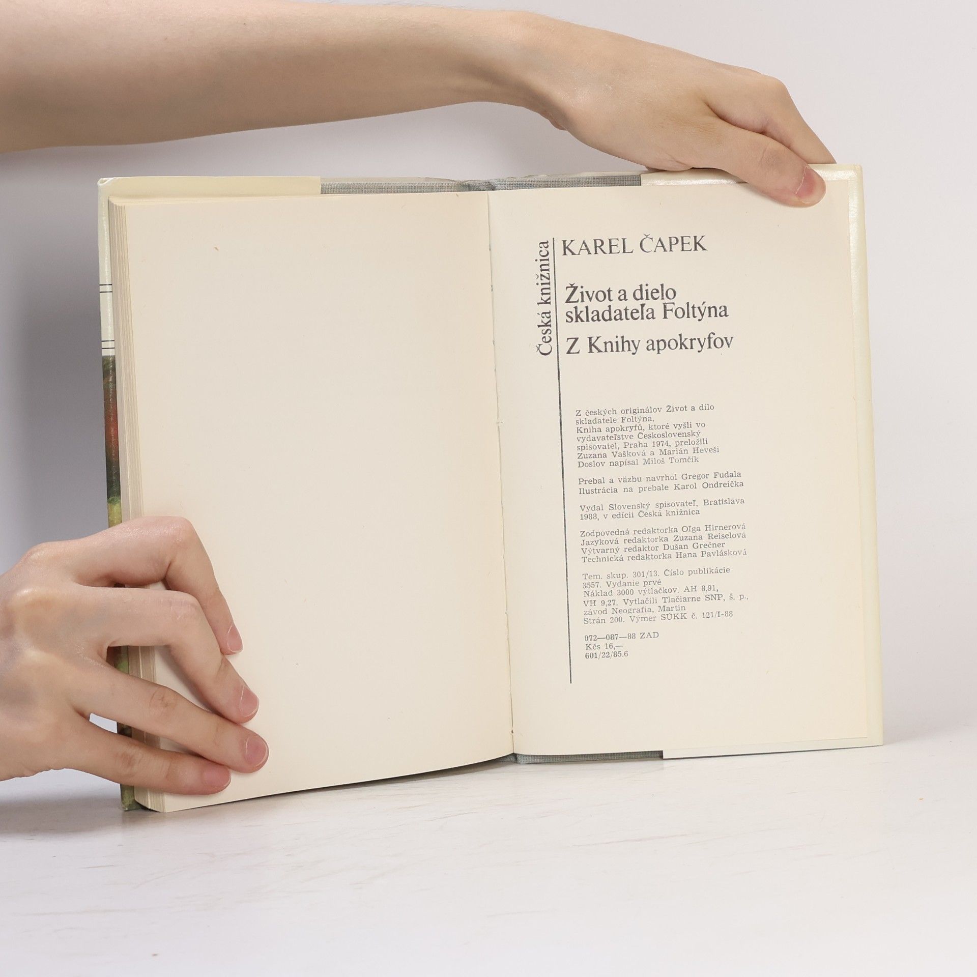 Karel Čapek Život a dielo skladateľa Foltýna