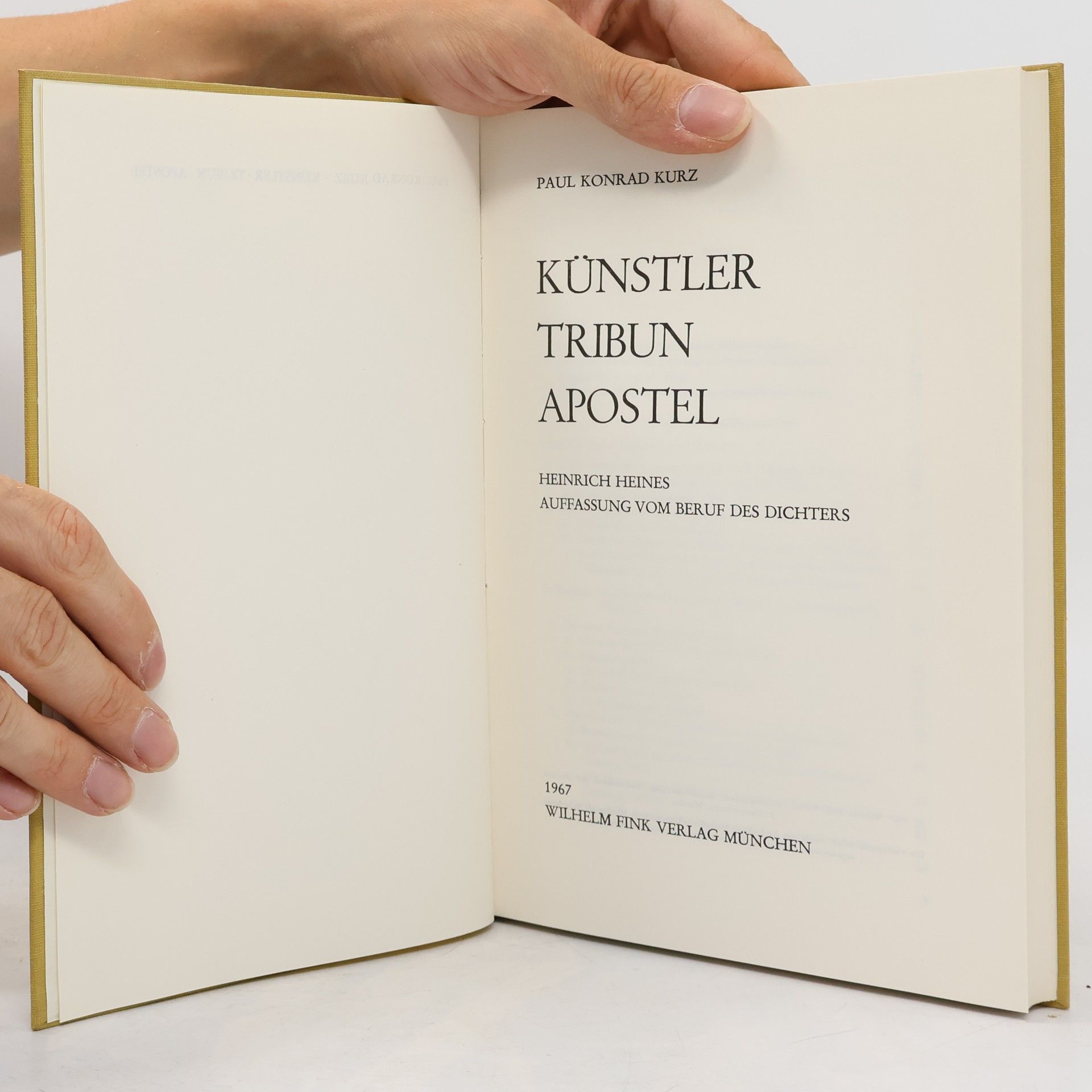 Paul Konrad Kurz Kunstler Tribun Apostel