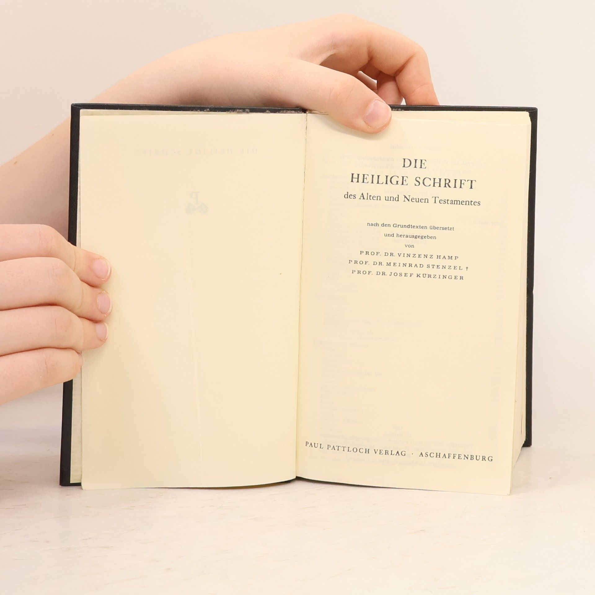 Vinzenz Hamp Die Heilige Schrift des Alten und Neuen Testaments