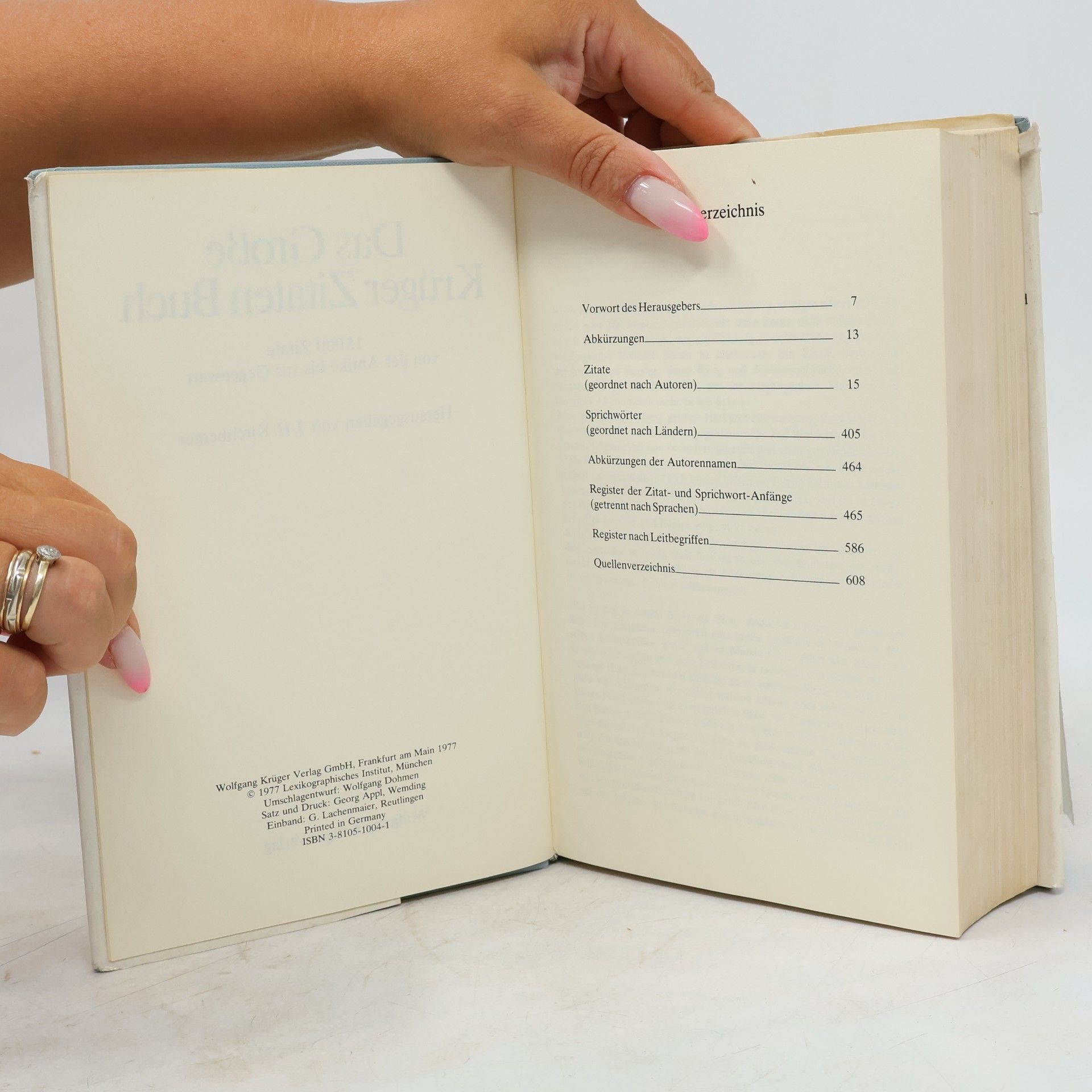 Autorenkollektiv Das große Krüger Zitatenbuch