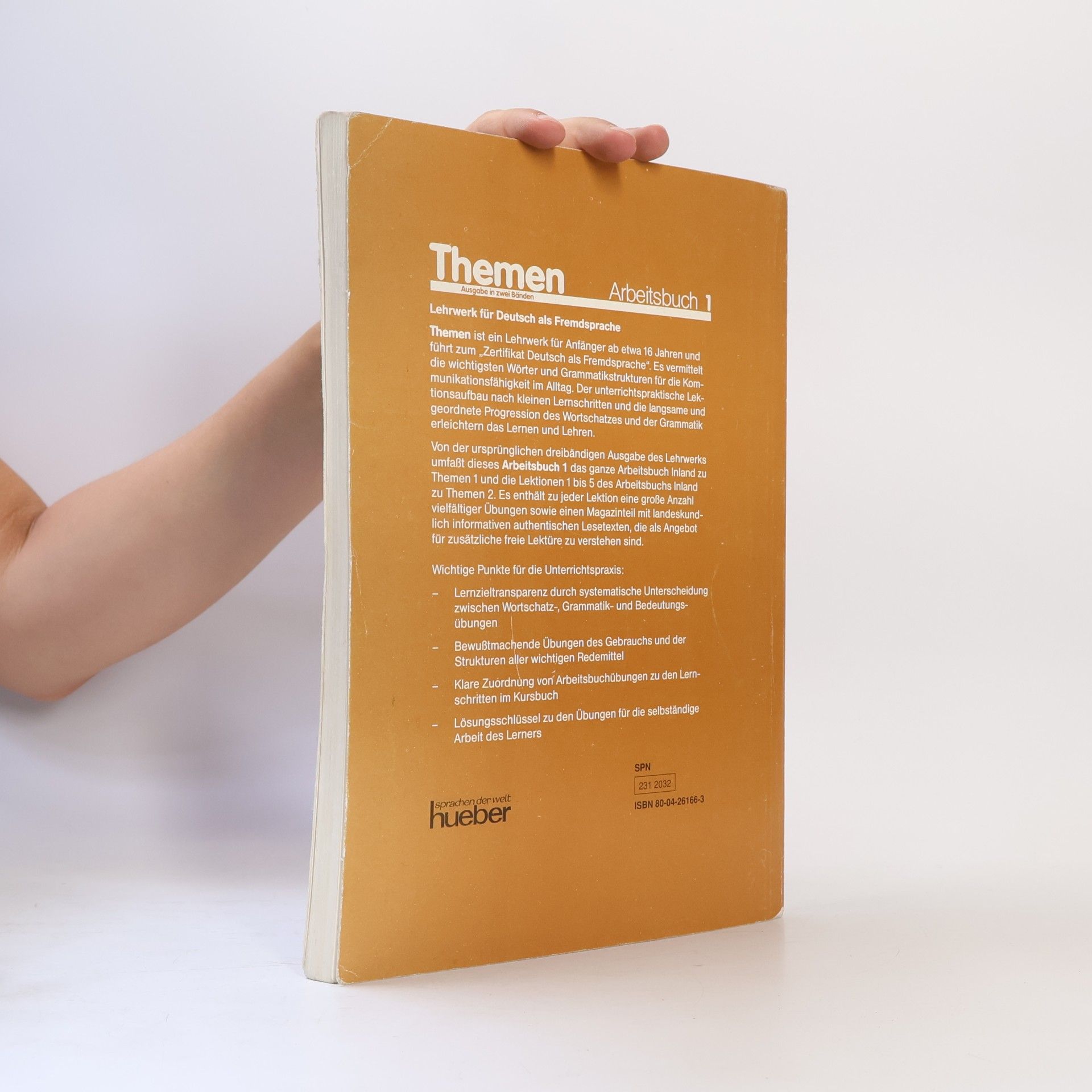 Hartmut Aufderstrasse Themen : Ausgabe in zwei Bänden : Lehrwerk für Deutsch als Fremdsprache. Arbeitsbuch 1