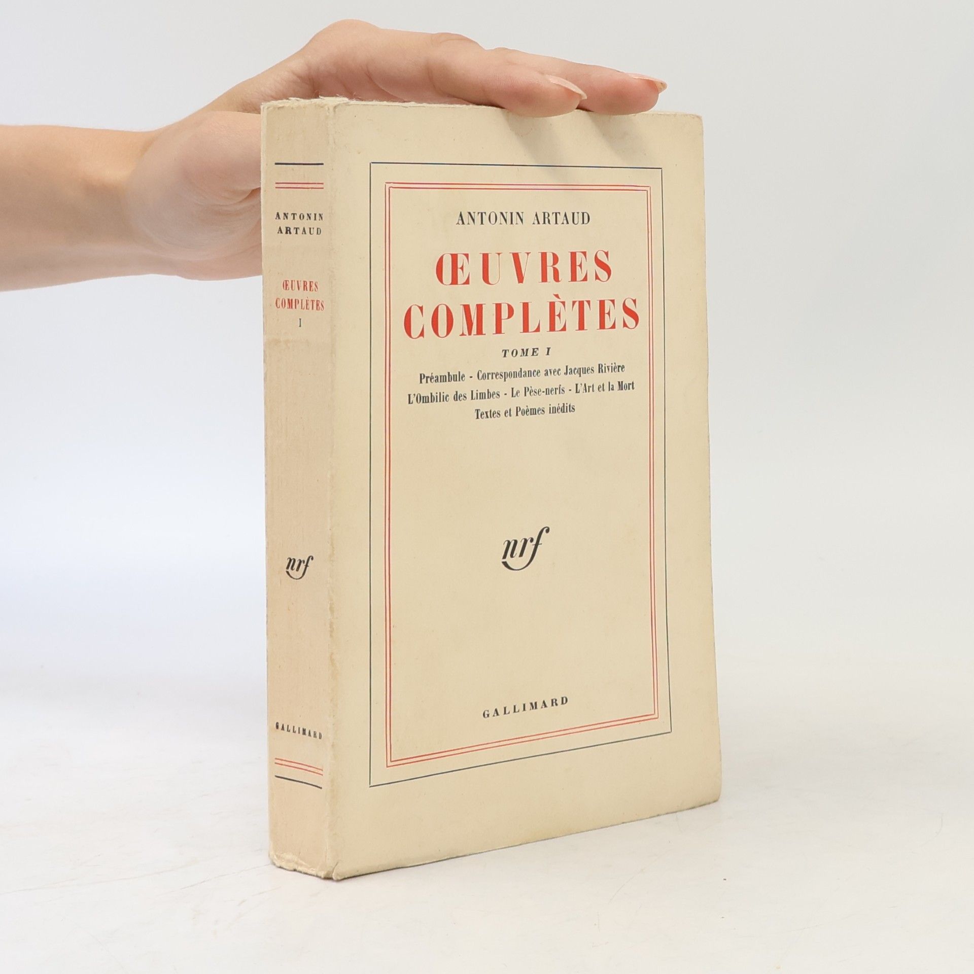 Oeuvres completes I