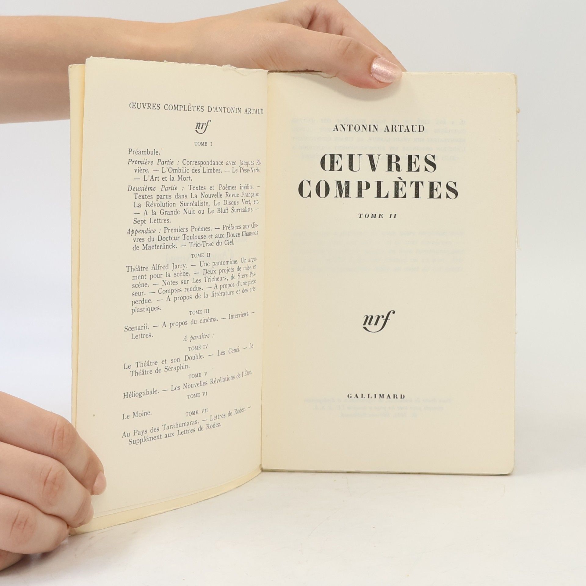 Antonin Artaud Oeuvres completes II