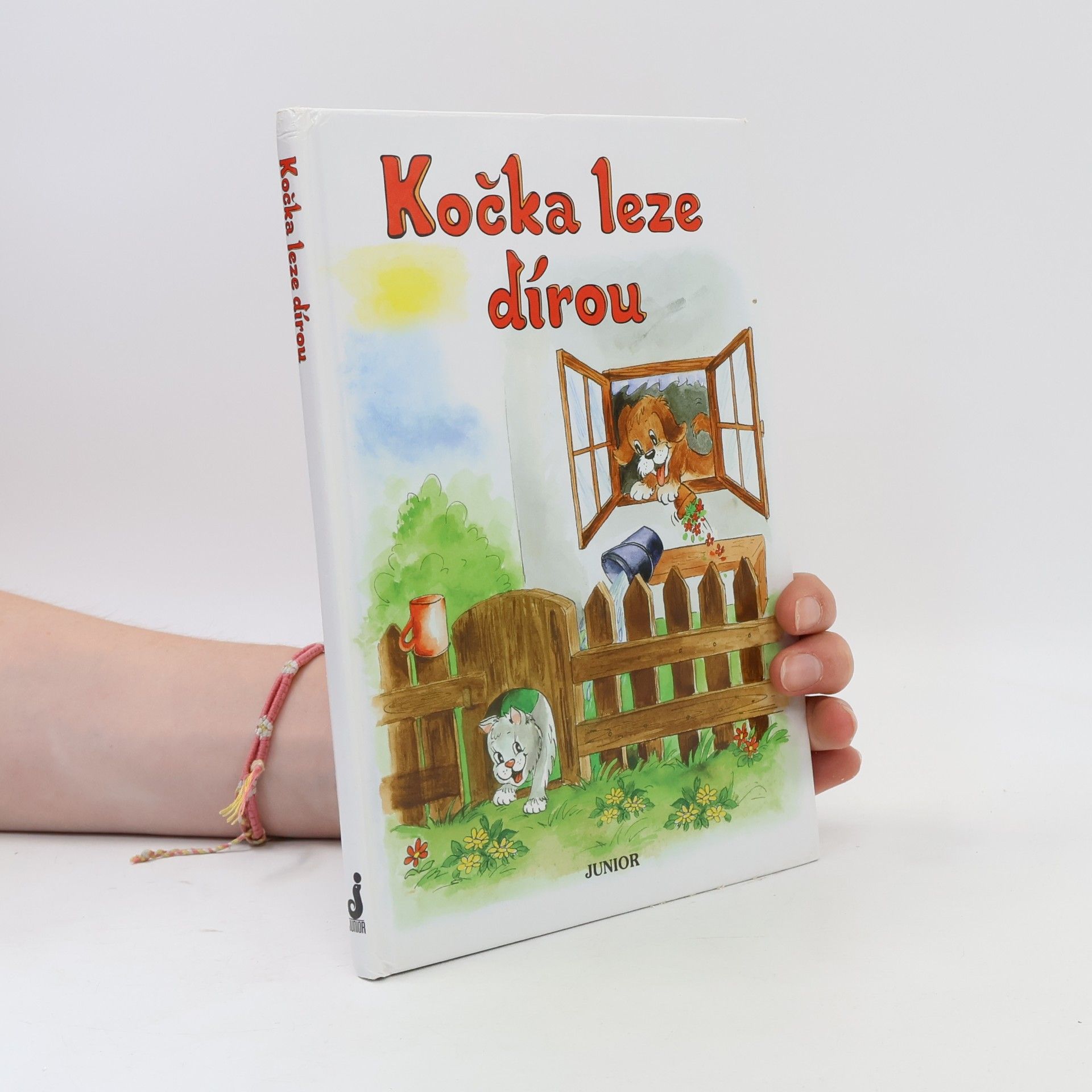 Kočka leze dírou