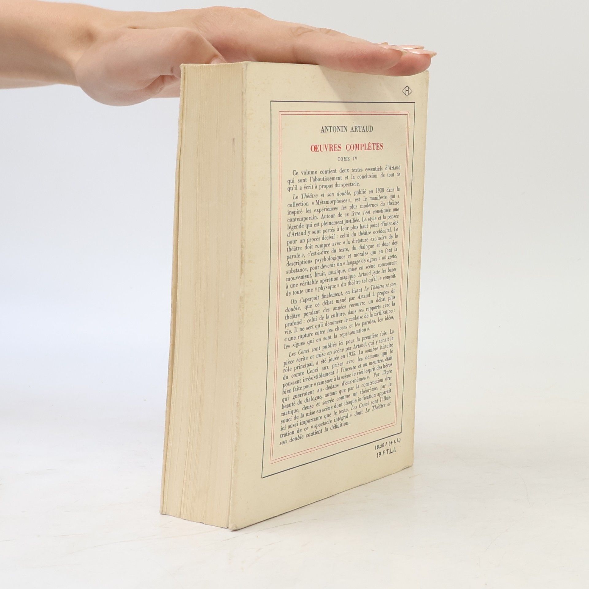 Antonin Artaud Oeuvres complets IV