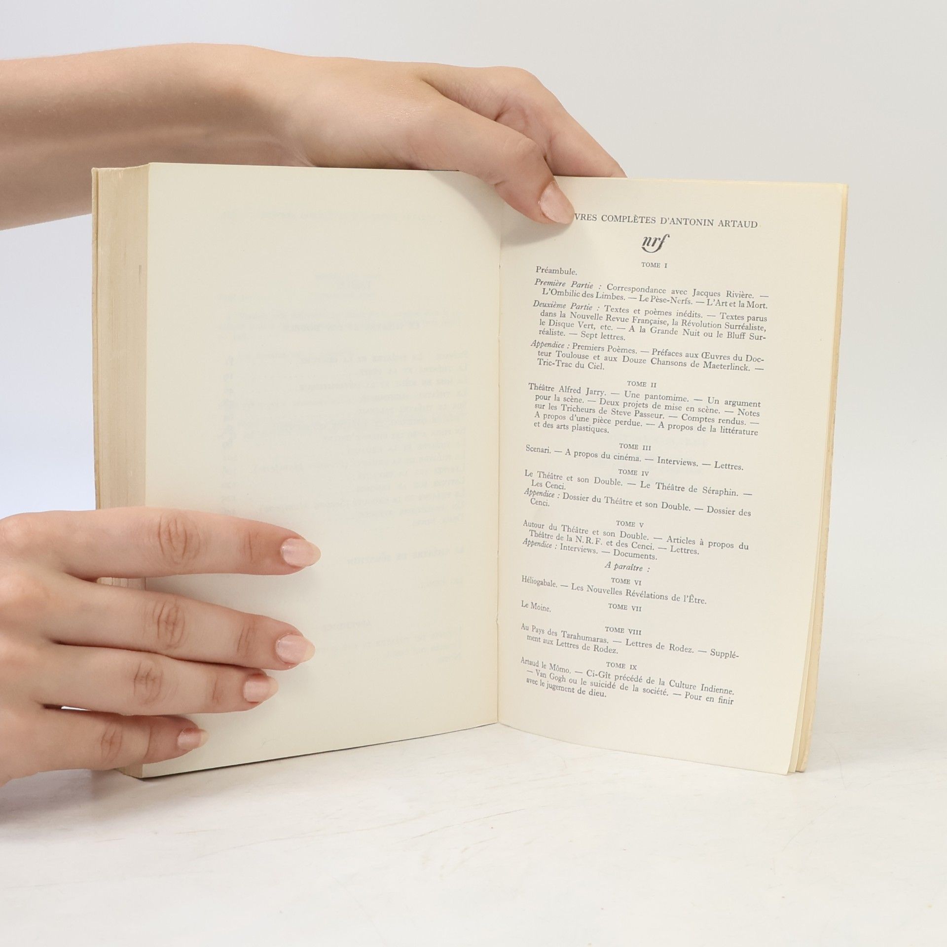 Antonin Artaud Oeuvres complets IV