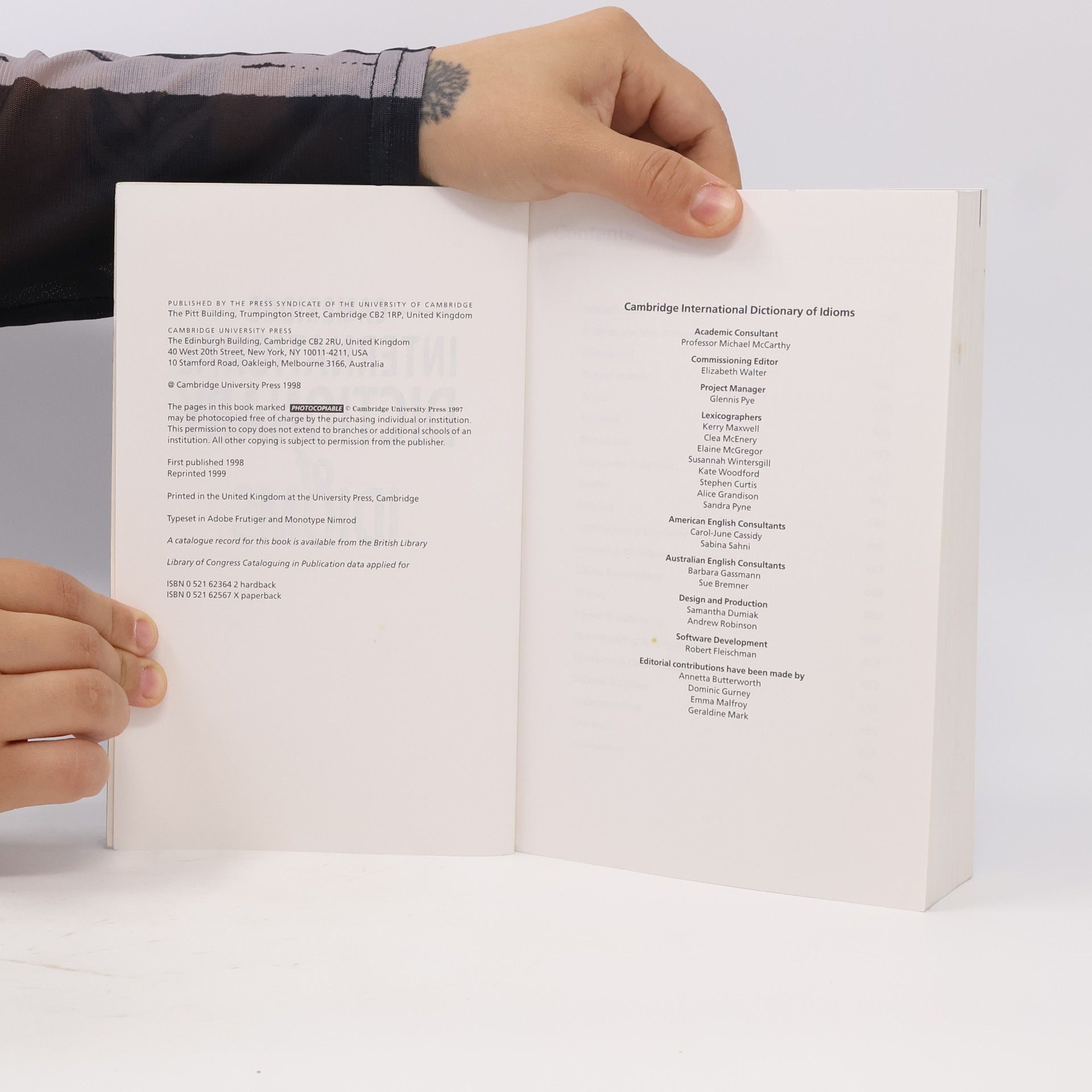 Collectif d'auteurs Cambridge International Dictionary of Idioms