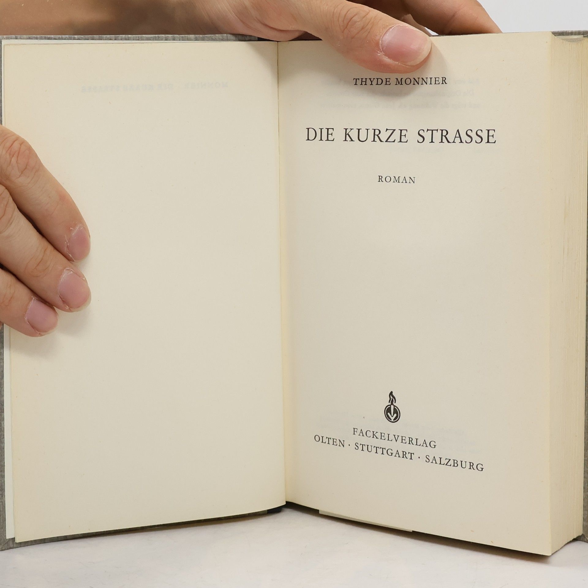 Thyde Monnier Die kurze Strasse