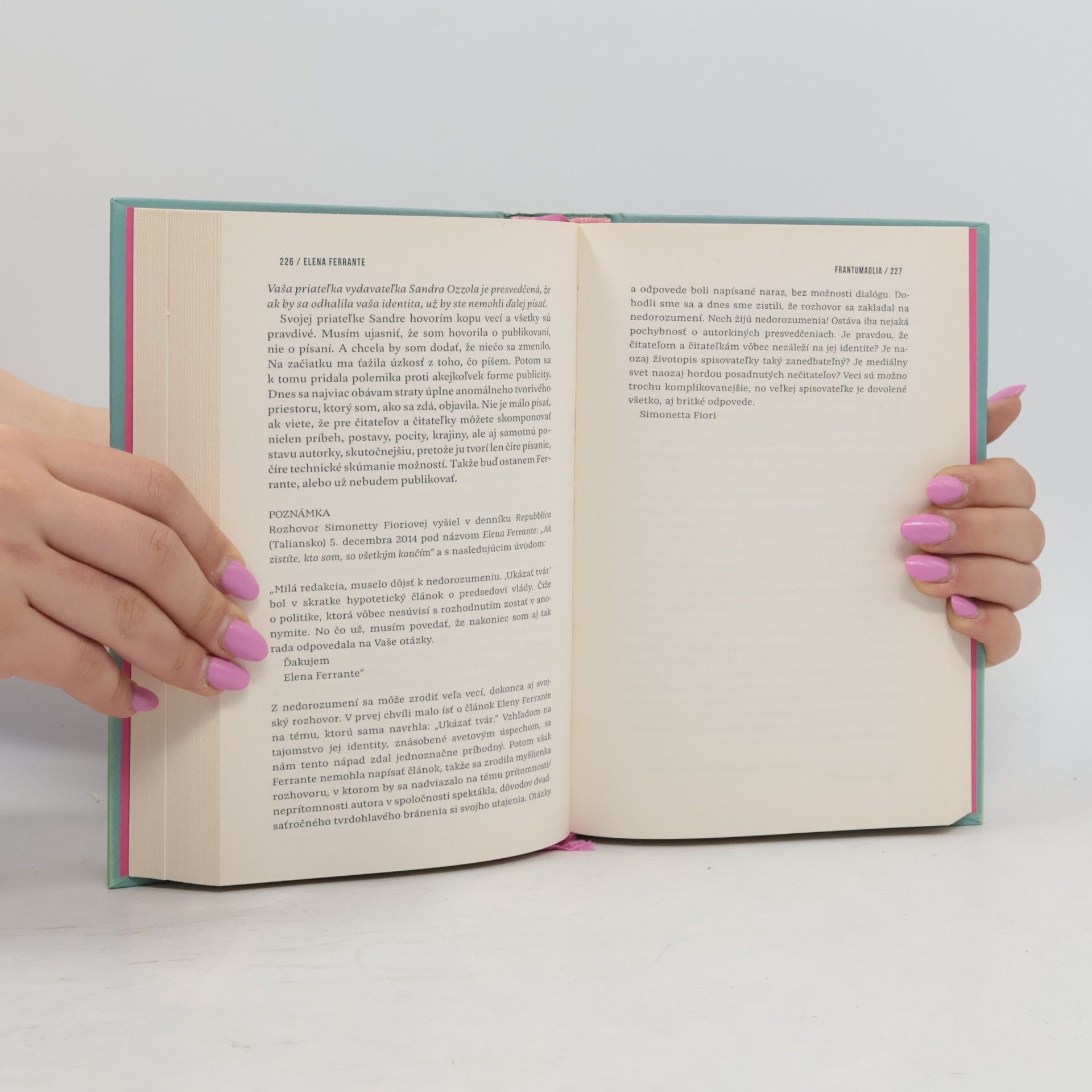 Elena Ferrante Frantumaglia