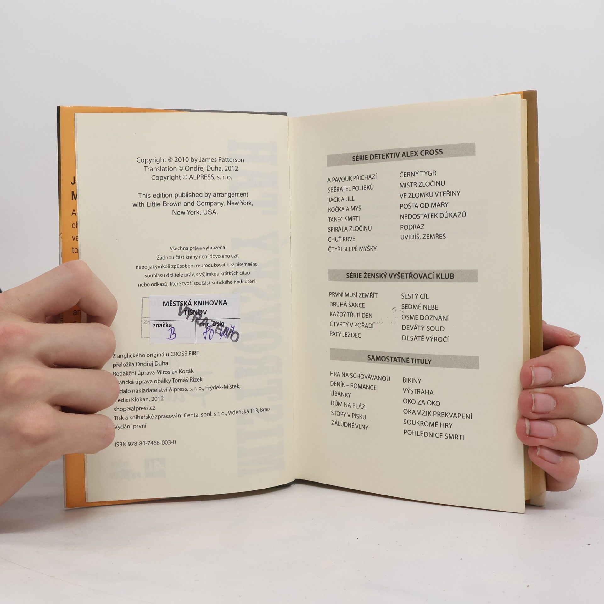 James Patterson Mistrovský tah