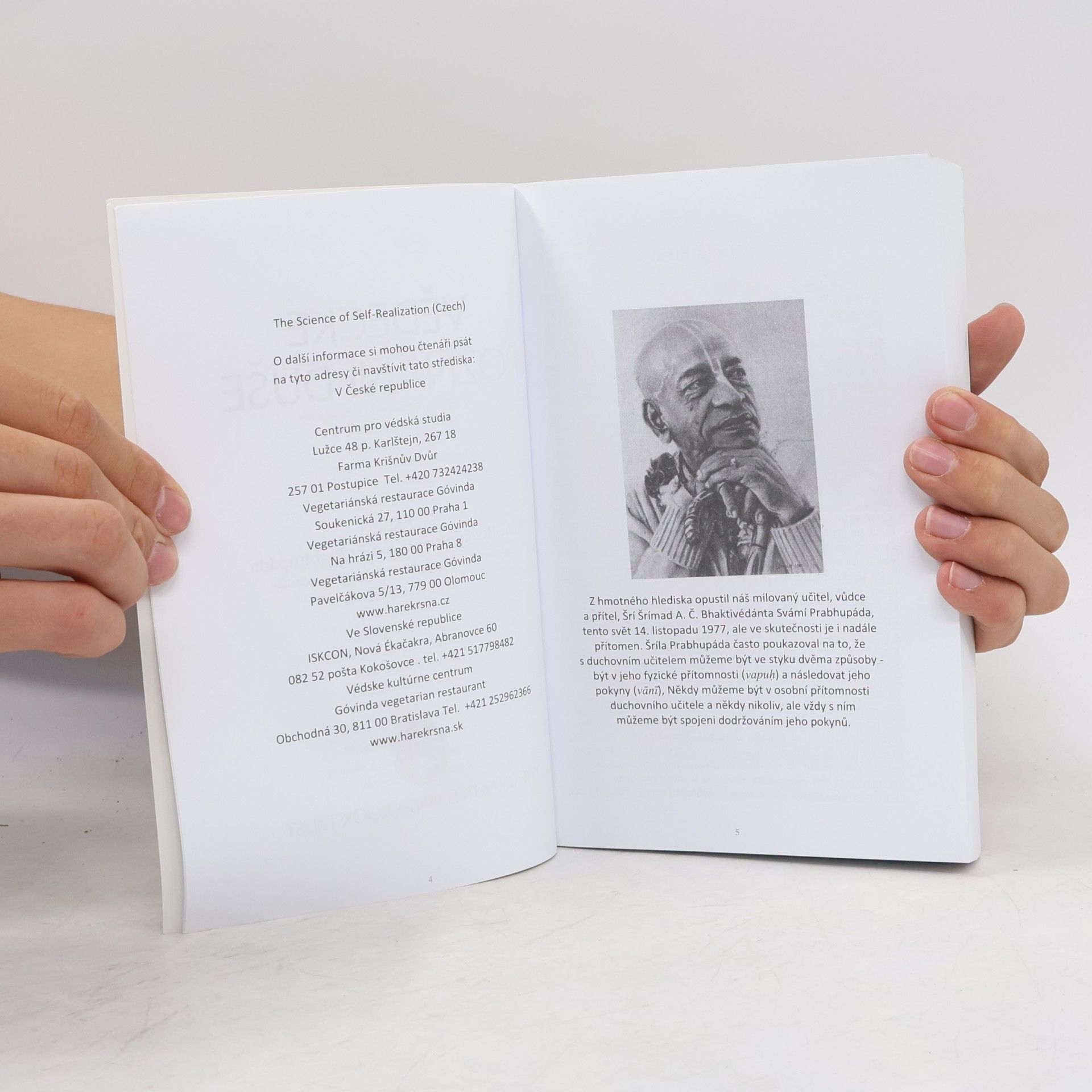 A. C. Bhaktivedanta Swami Prabhupada Vědecké poznání duše
