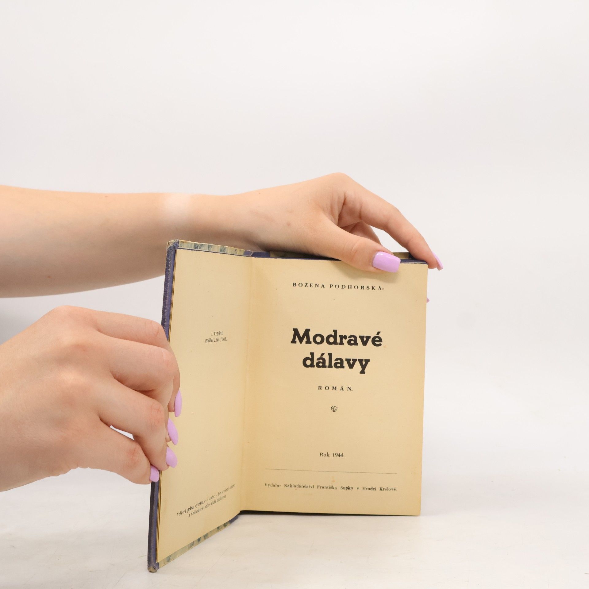 Božena Podhorská Modravé dálavy