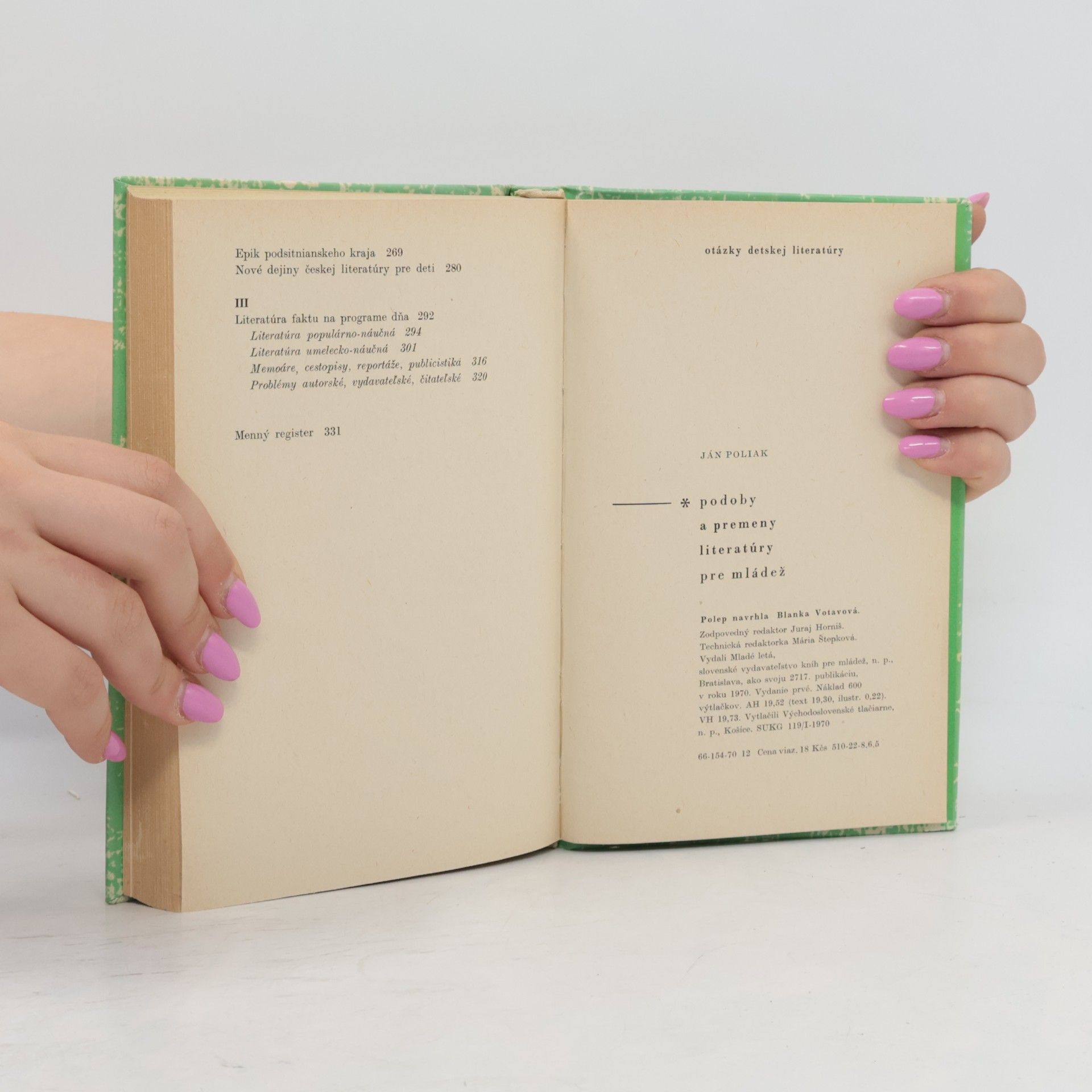 Ján Poliak Podoby a premeny literatúry pre mládež