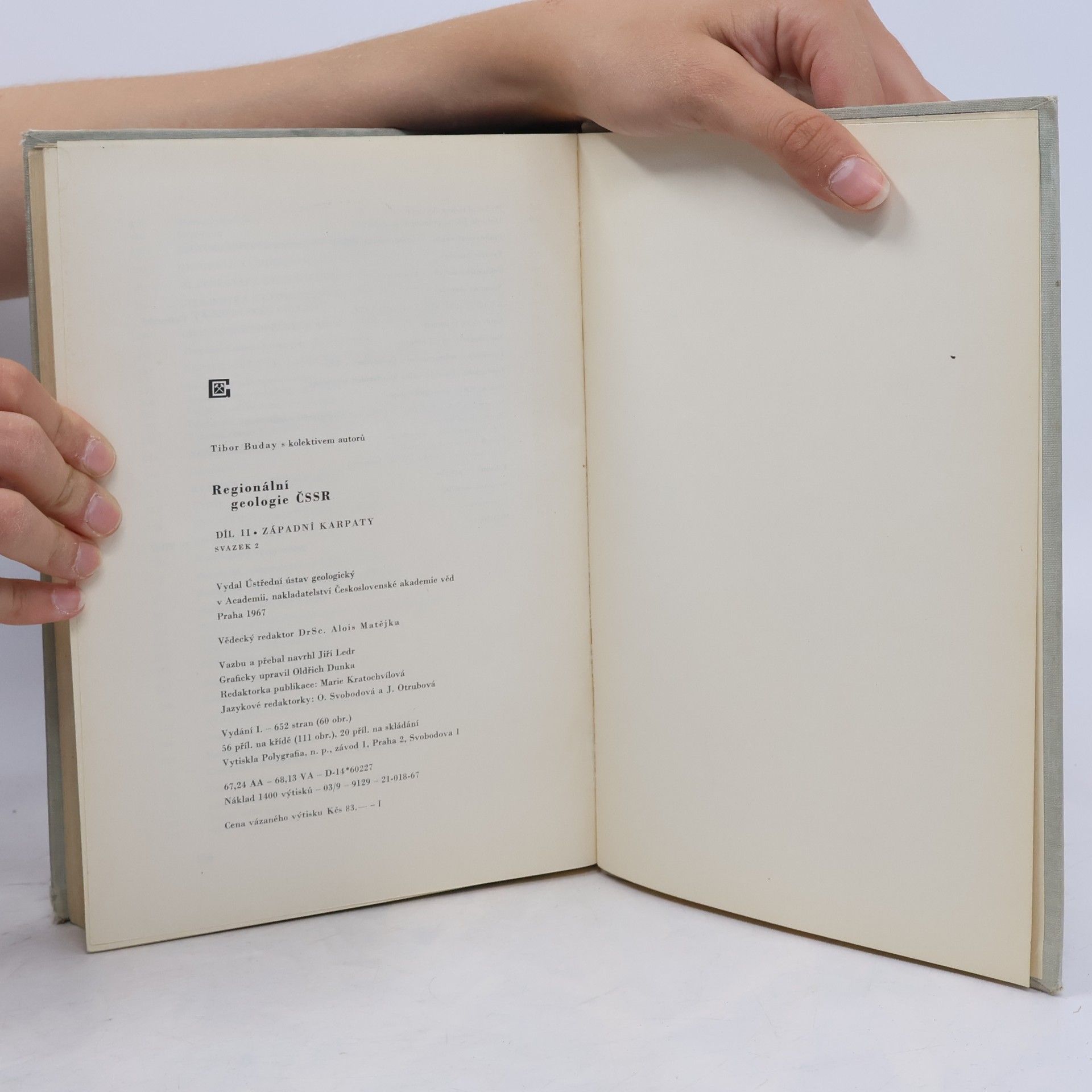 AA.VV. Regionální geologie ČSSR II. Západní Karpaty